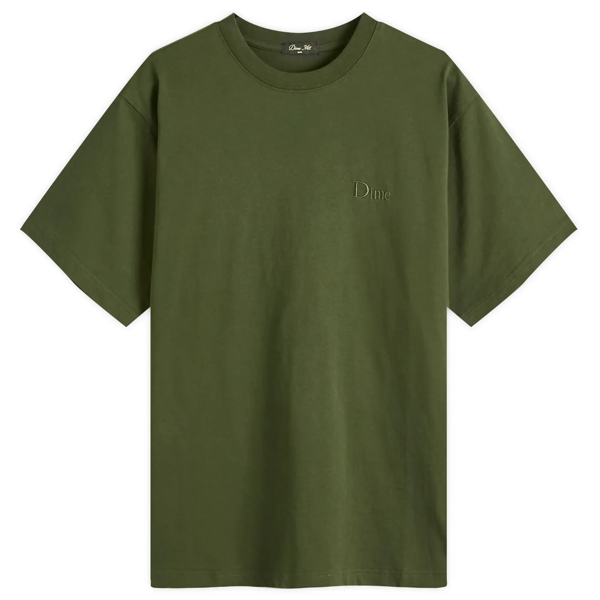 Dime Men's Classic Small Logo T-Shirt Forest Green
