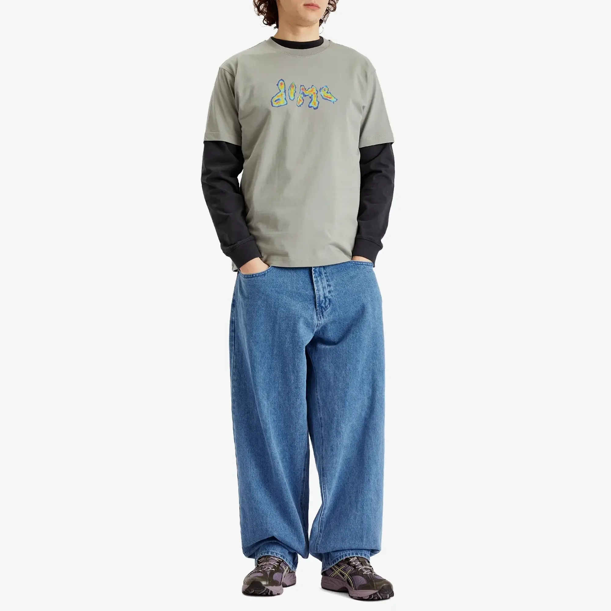 Dime Men's Topo T-Shirt Gravel