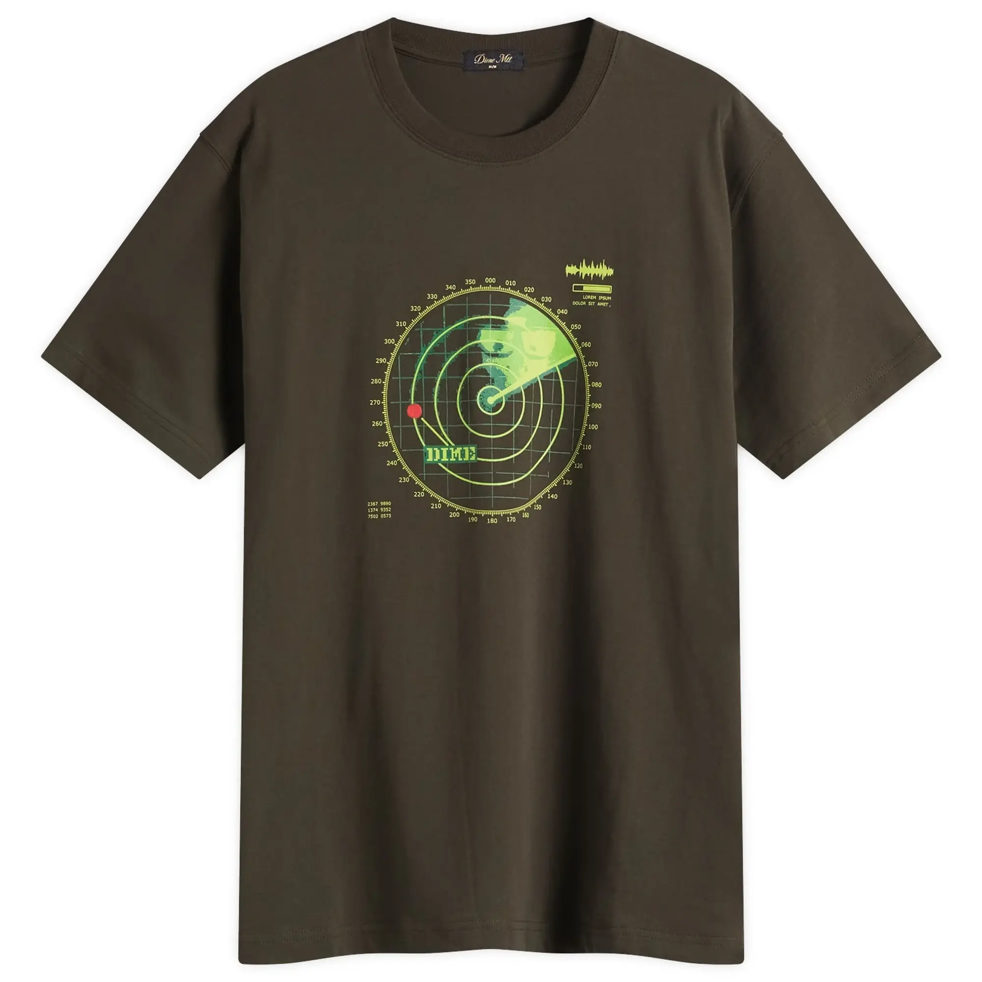 Dime Men's Radar T-Shirt Vintage Black