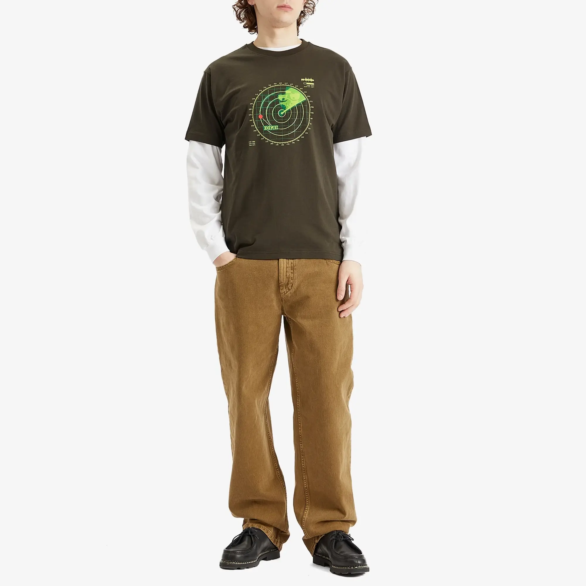 Dime Men's Radar T-Shirt Vintage Black
