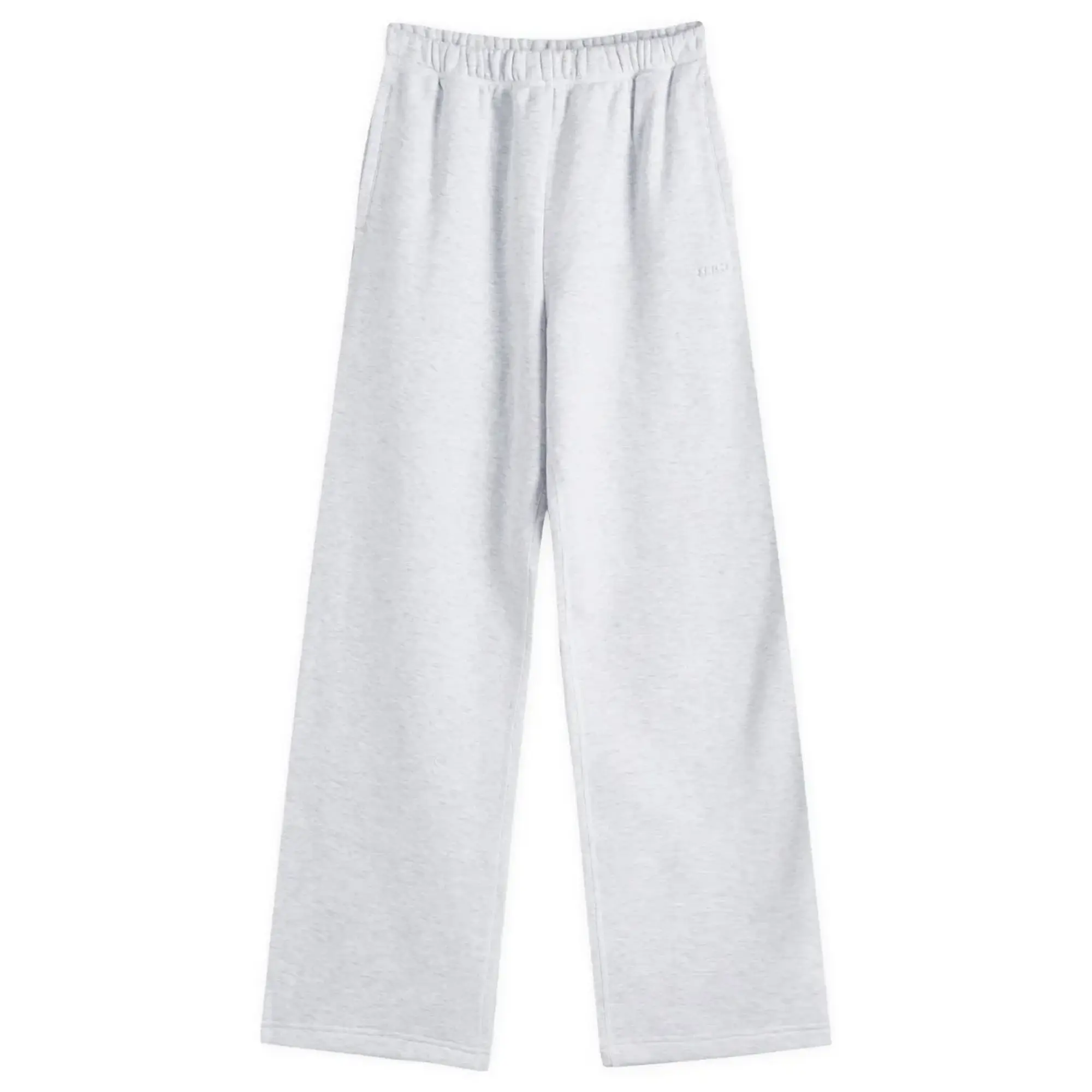 SKIMS Women's Cotton Fleece Classic Straight Leg Pant Light Heather Grey