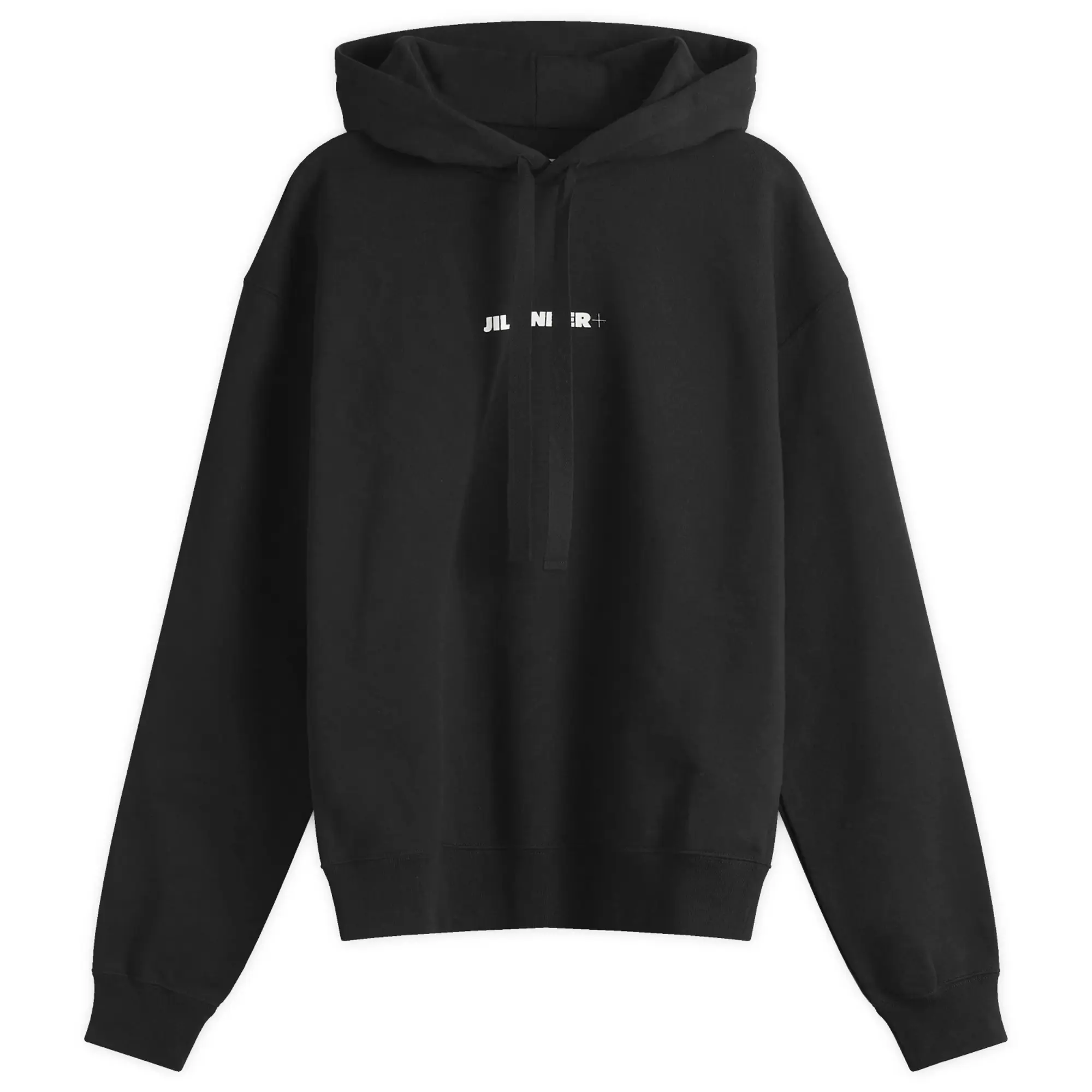 Jil Sander+ Men's Logo Hoodie Black