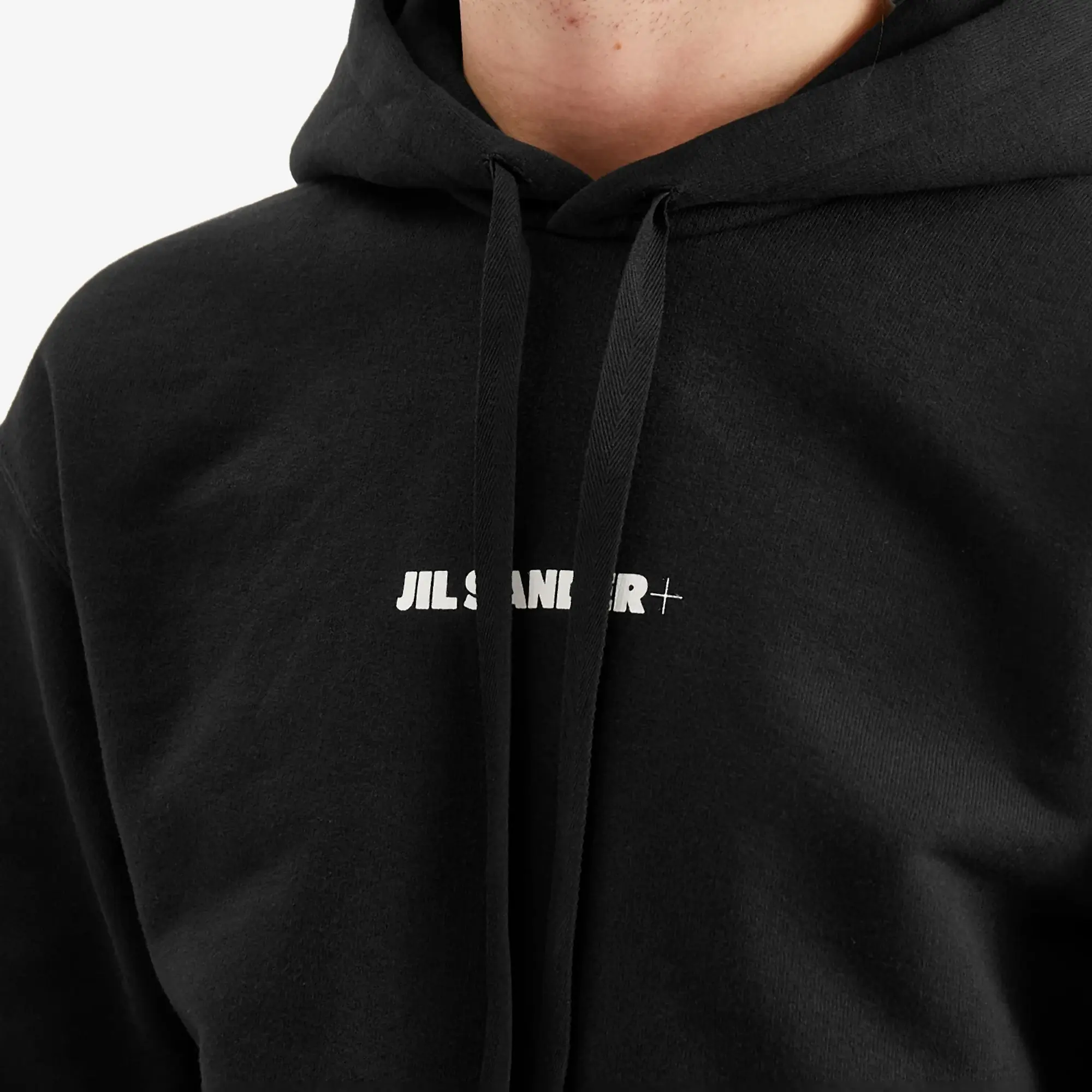 Jil Sander+ Men's Logo Hoodie Black