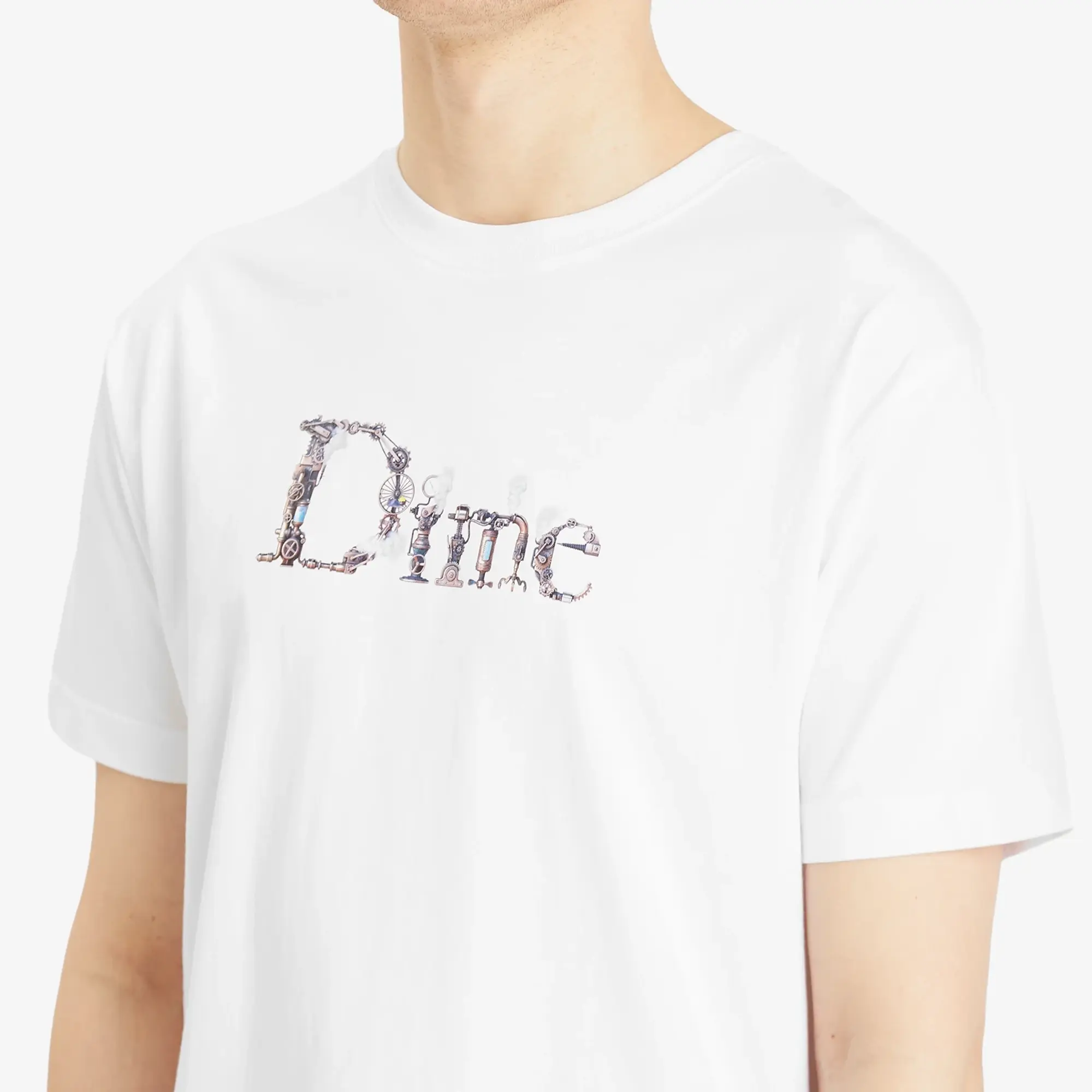Dime Men's Classic Steampunk T-Shirt White