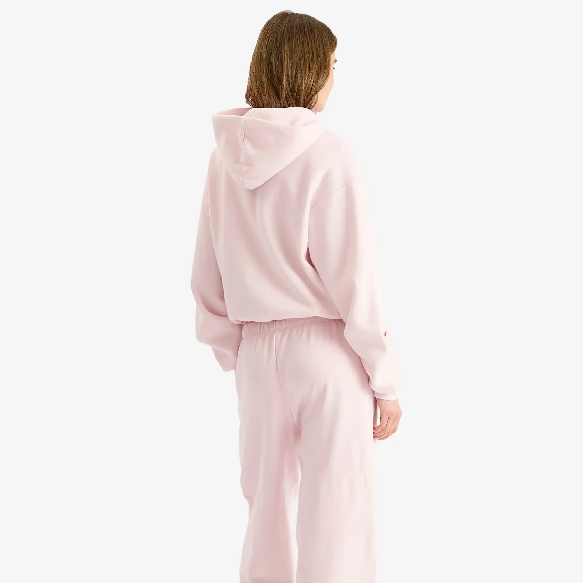 SKIMS Women's Cotton Fleece Classic Pullover Hoodie Barely Pink