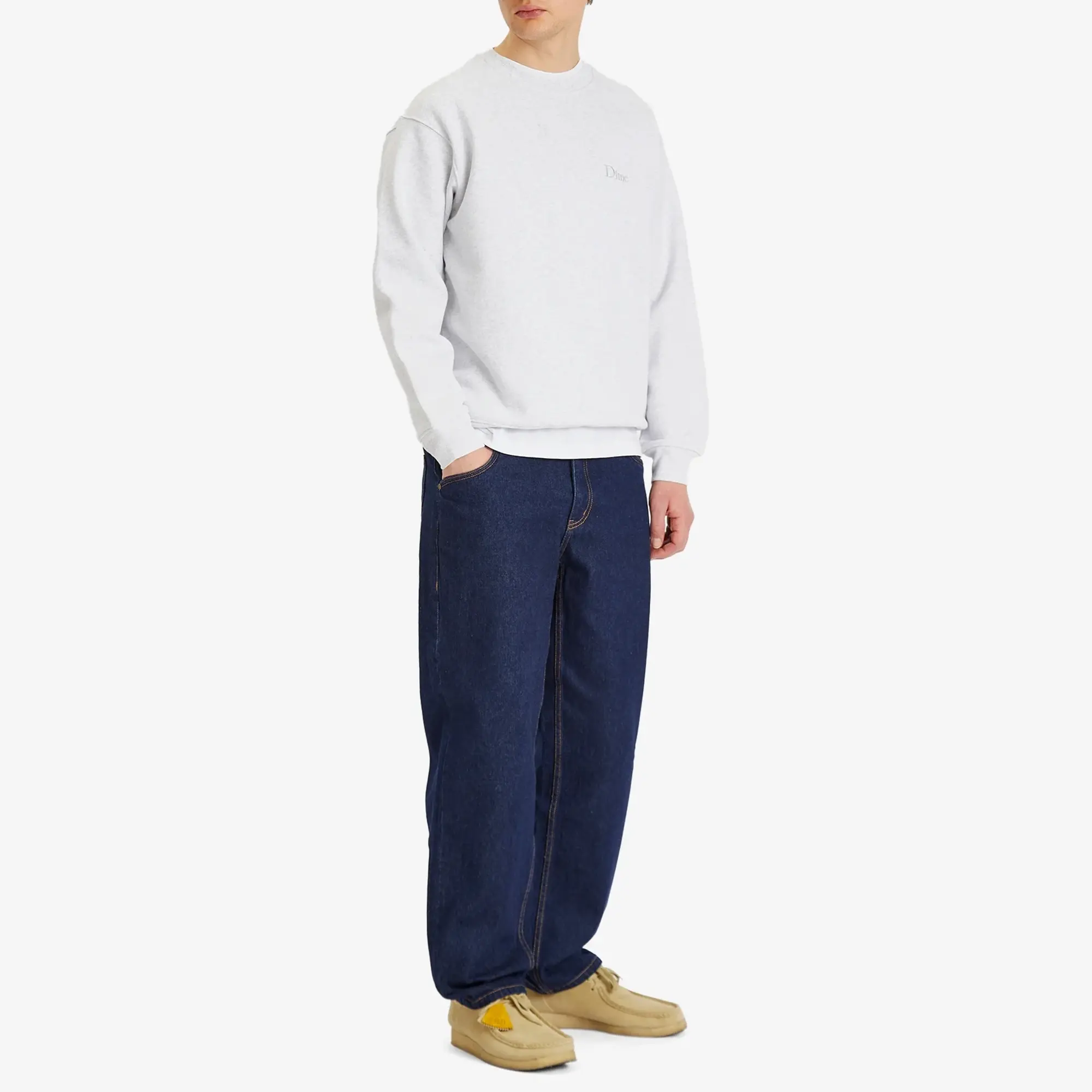 Dime Men's Classic Small Logo Sweatshirt Ash