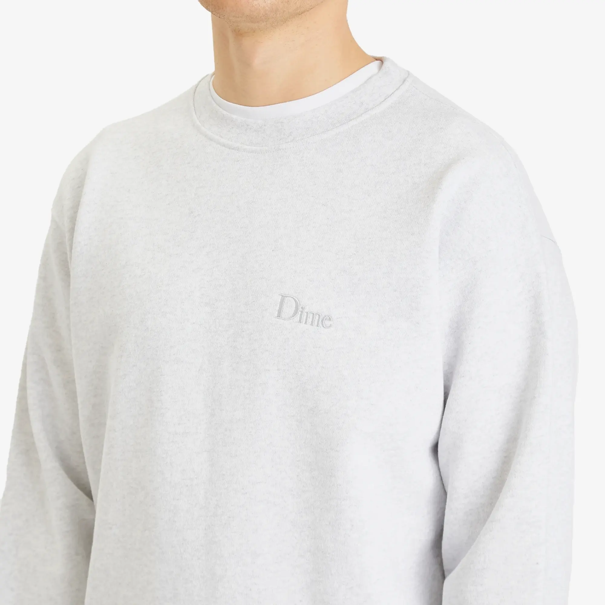 Dime Men's Classic Small Logo Sweatshirt Ash
