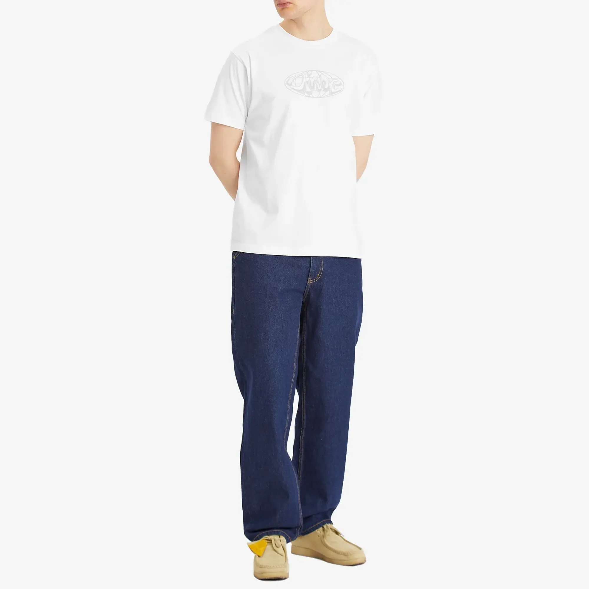 Dime Men's Globe T-Shirt White