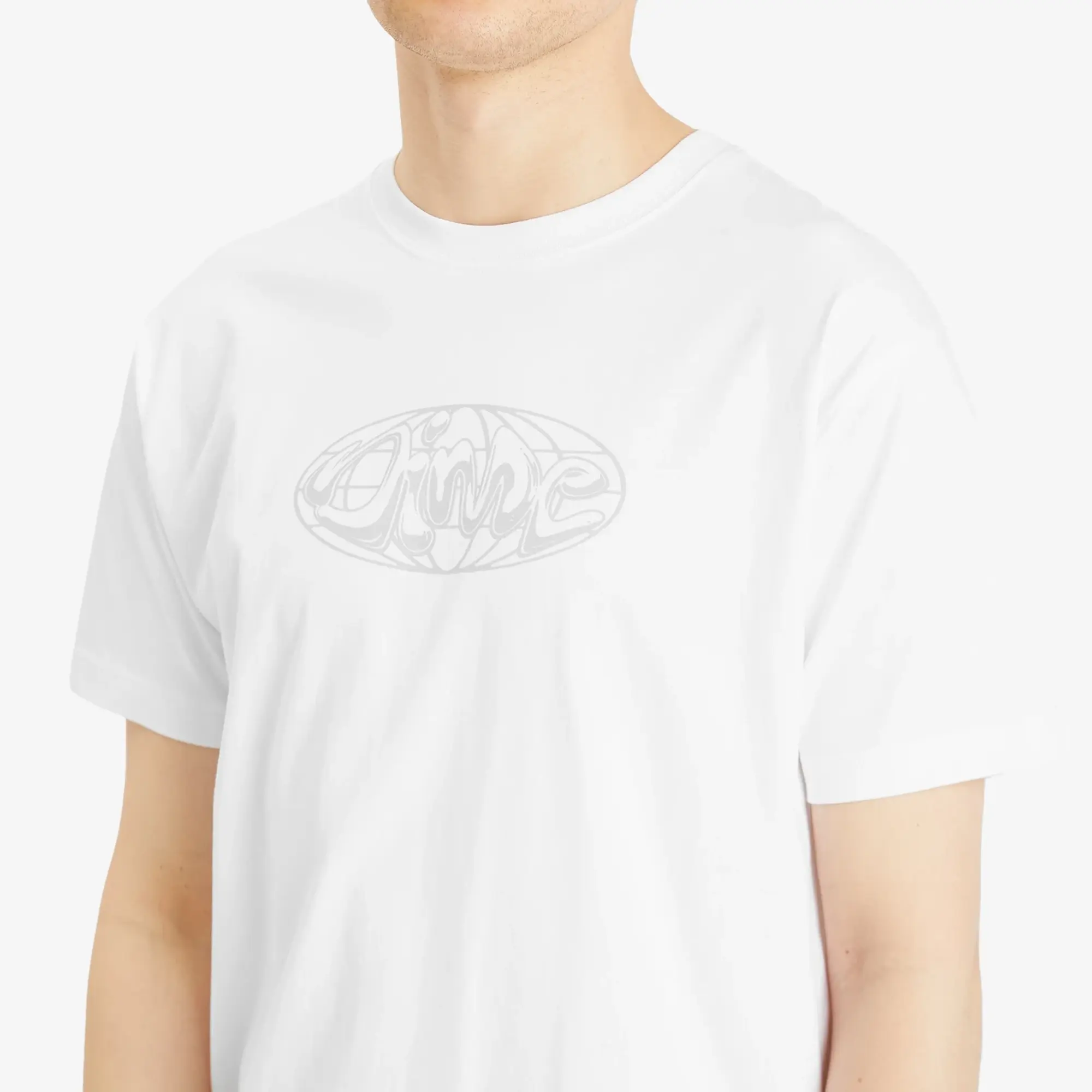 Dime Men's Globe T-Shirt White