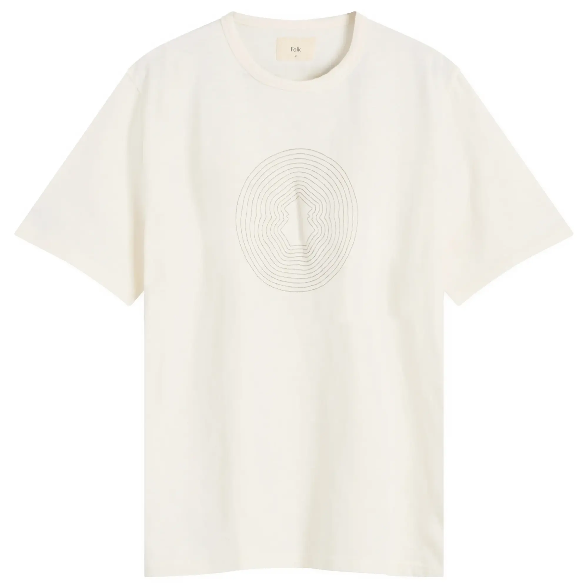 Folk Men's Zaki T-Shirt Ecru/Sage