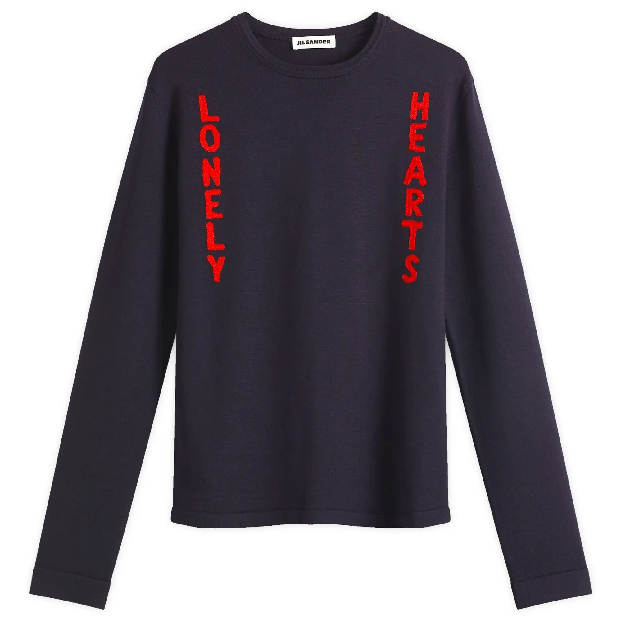Jil Sander Men's Lonely Hearts Crew Knit Midnight