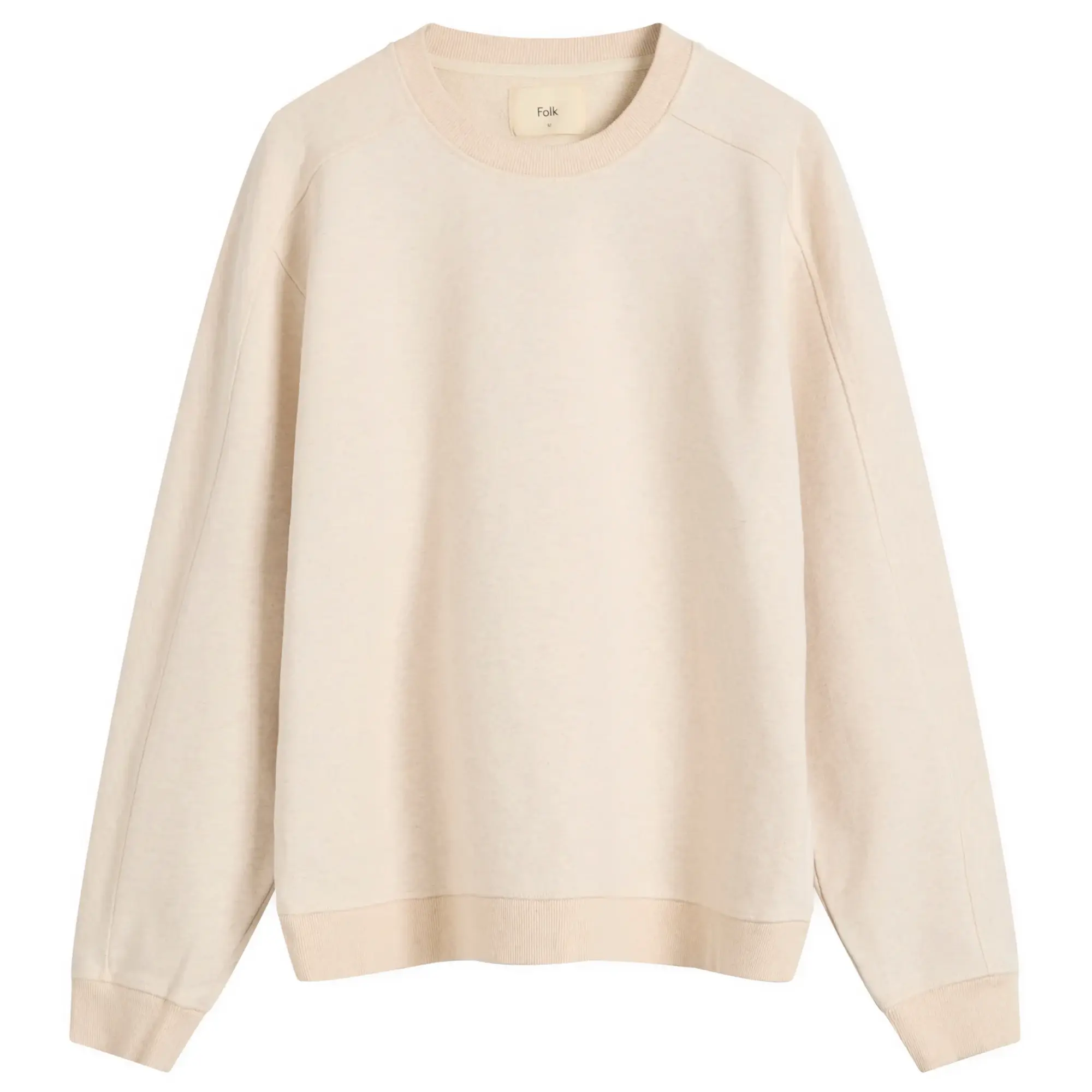 Folk Men's Prism Sweat Ecru Melange
