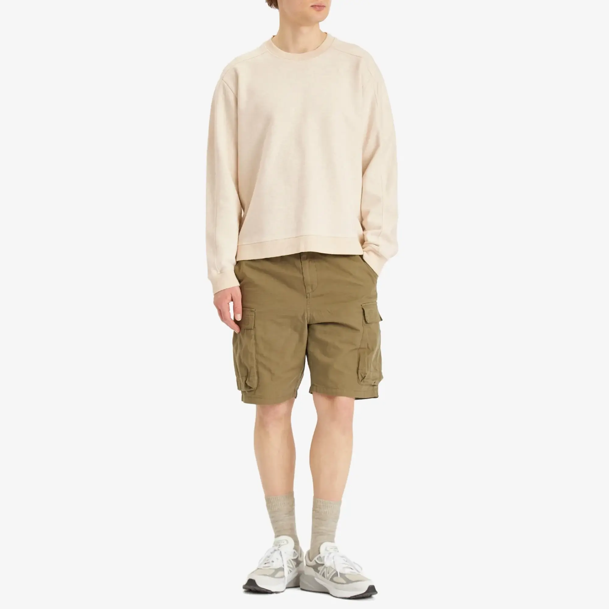 Folk Men's Prism Sweat Ecru Melange