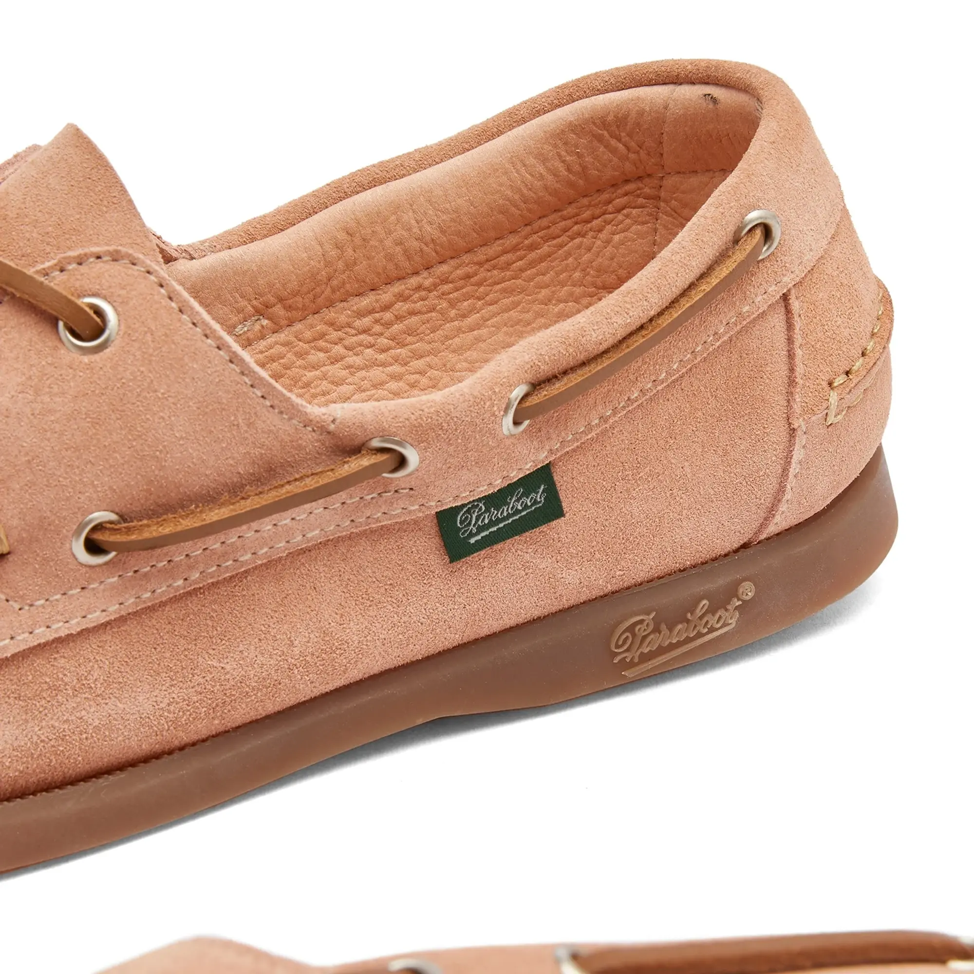 Paraboot Women's Barth Velvet Boat Shoe Nude