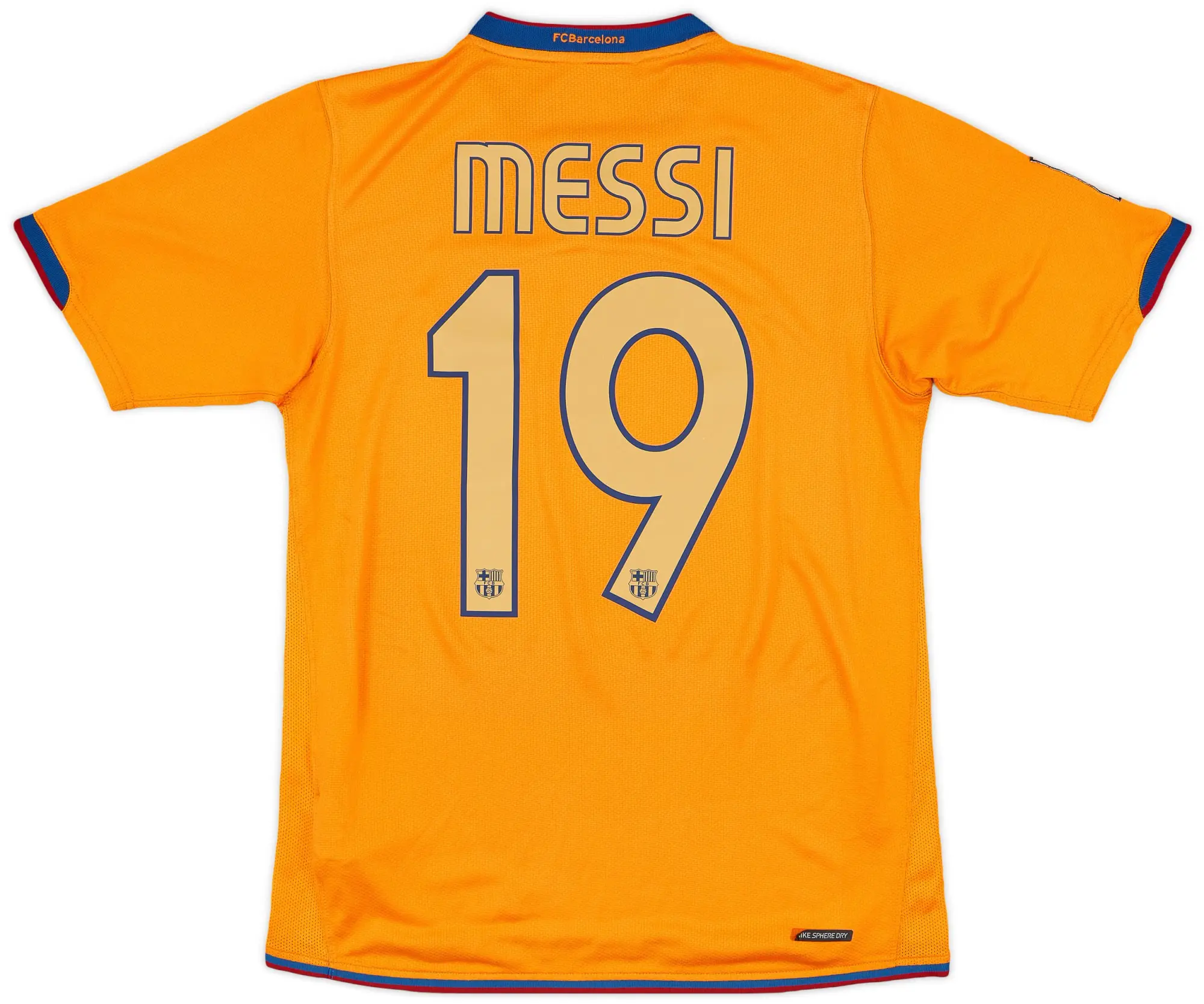 Nike 2006-08 Barcelona Away Shirt Messi #19 - 8/10 - (S)