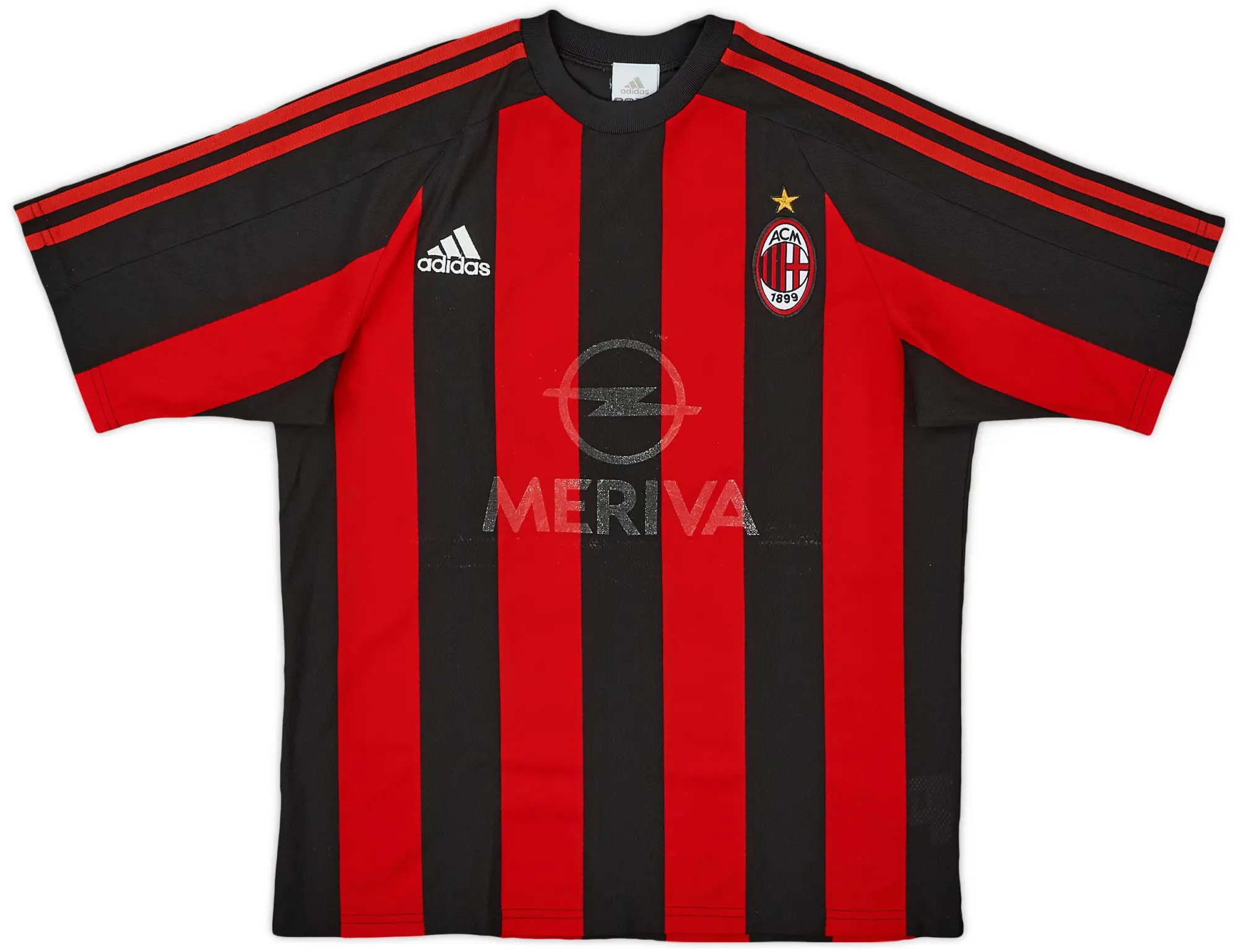 adidas 2003-04 AC Milan Home Shirt - 4/10 - (XL.Boys)