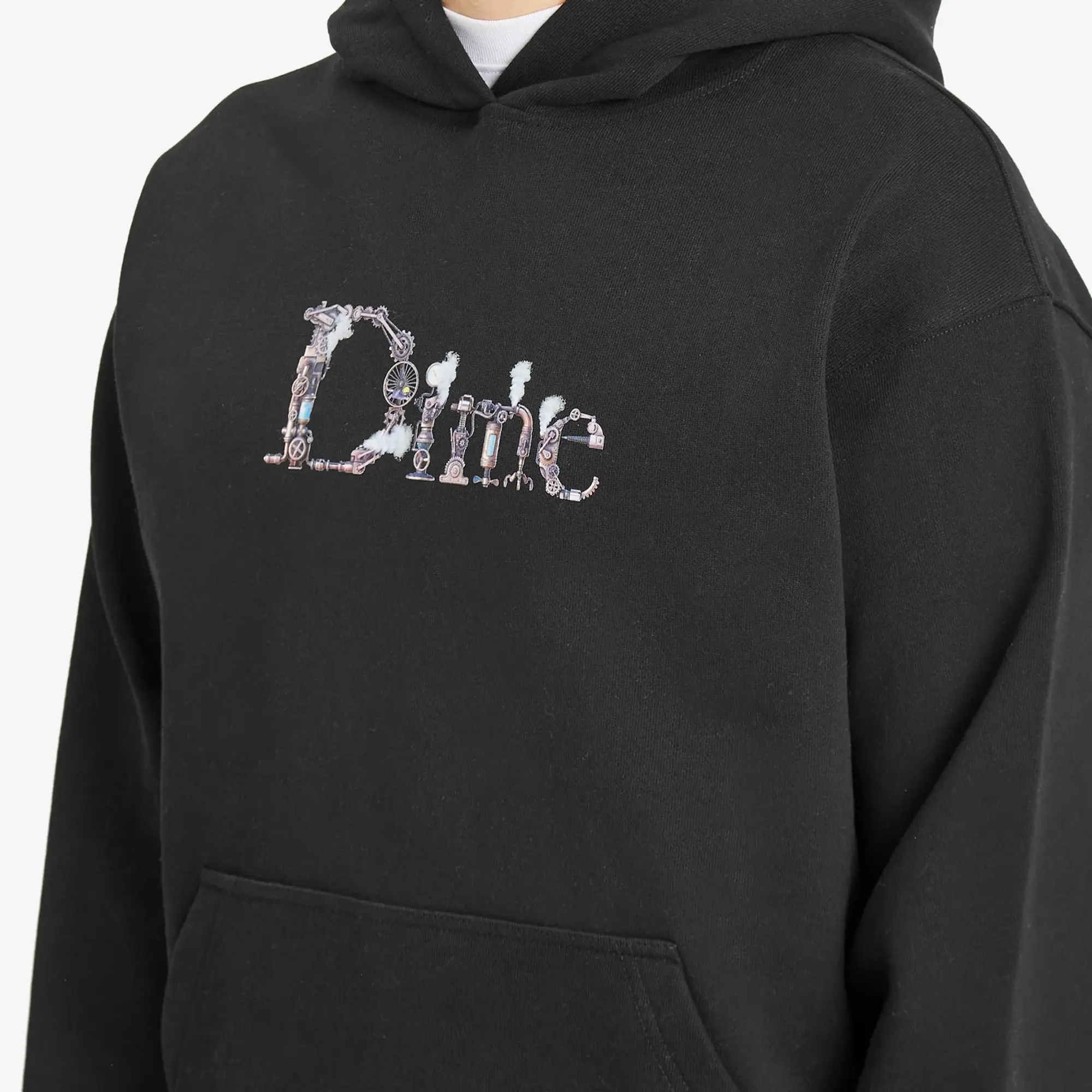 Dime Men's Classic Steampunk Hoodie Black