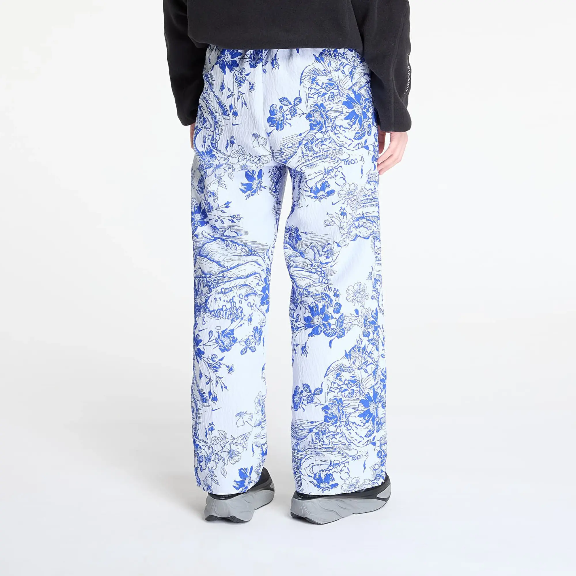 Pants Nike Sportswear Collection Women's Mid-Rise Jacquard Track Pants White/ Hyper Royal/ White S