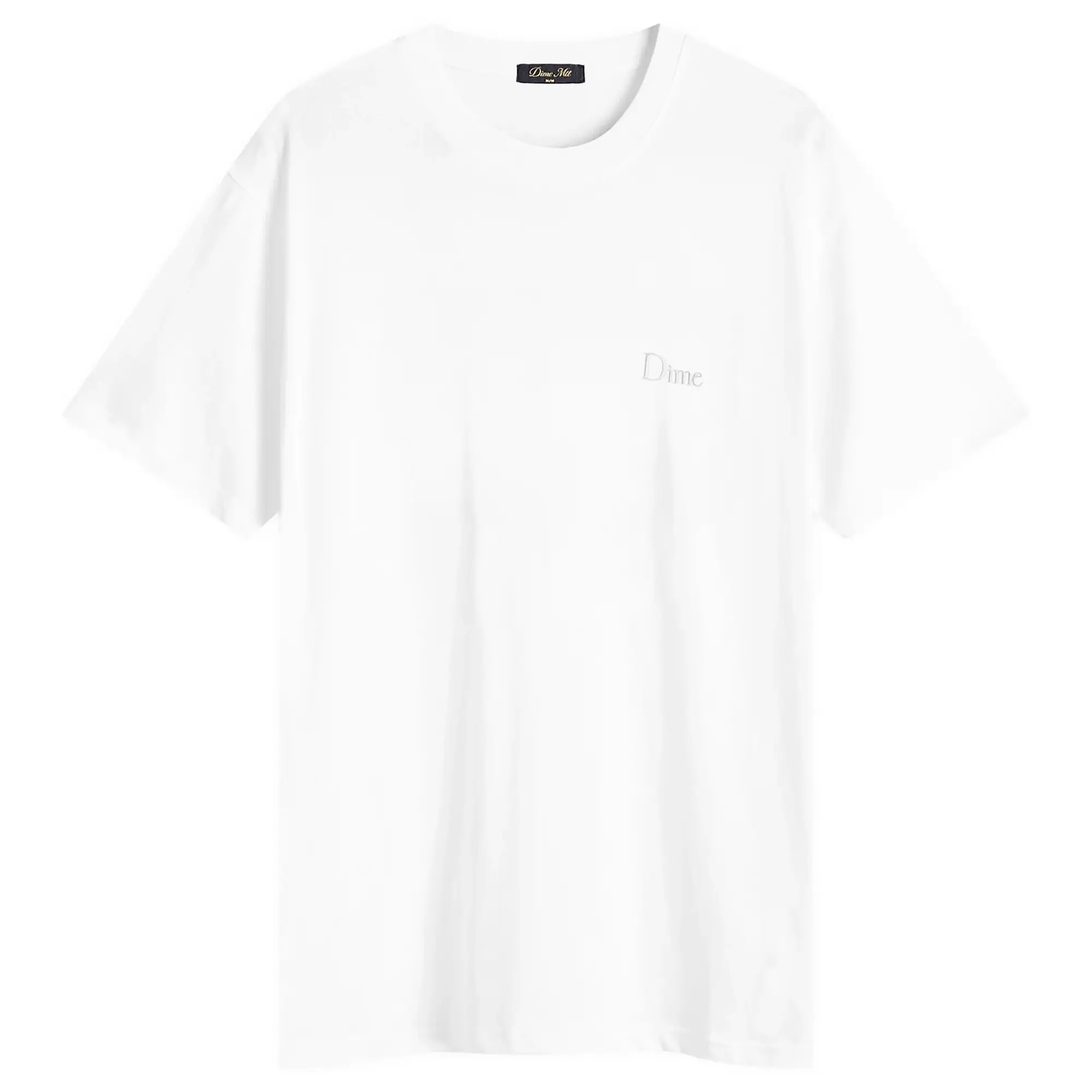 Dime Men's Classic Small Logo T-Shirt White