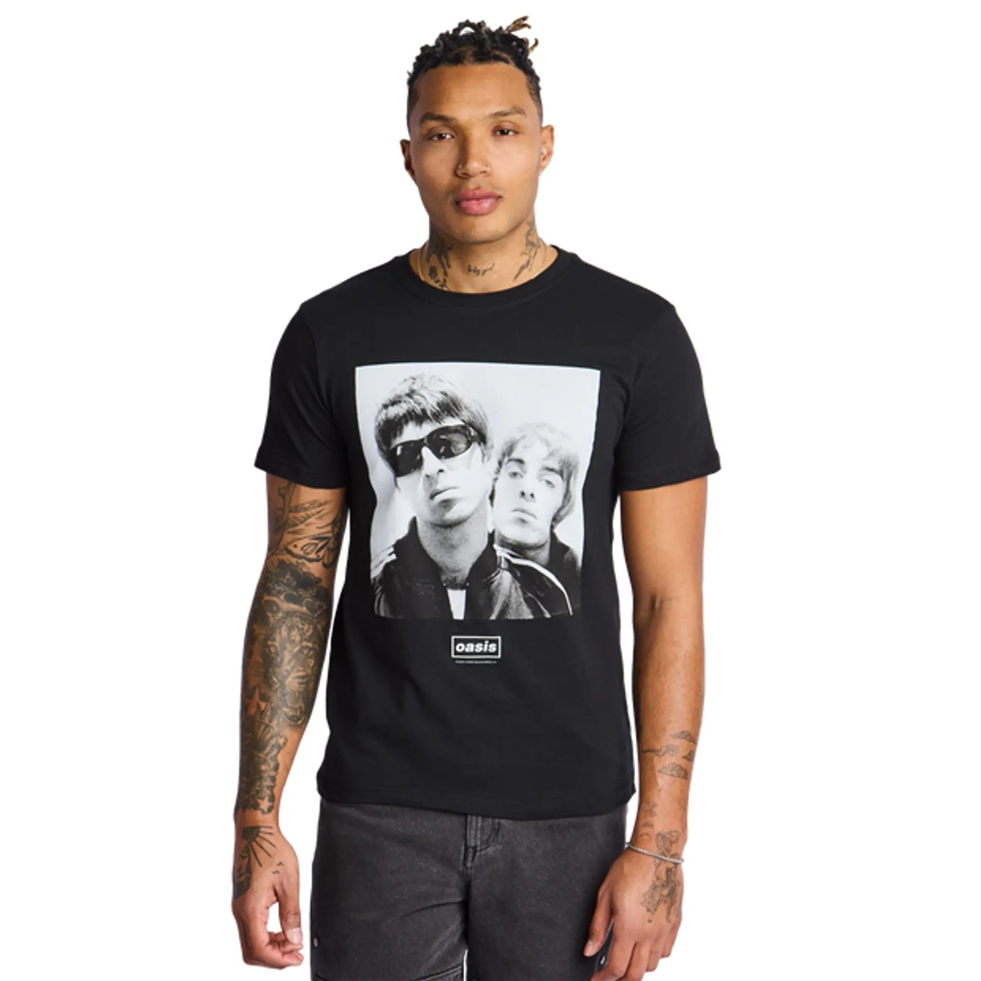 MERCHCODE Oasis Men T-Shirts - Black