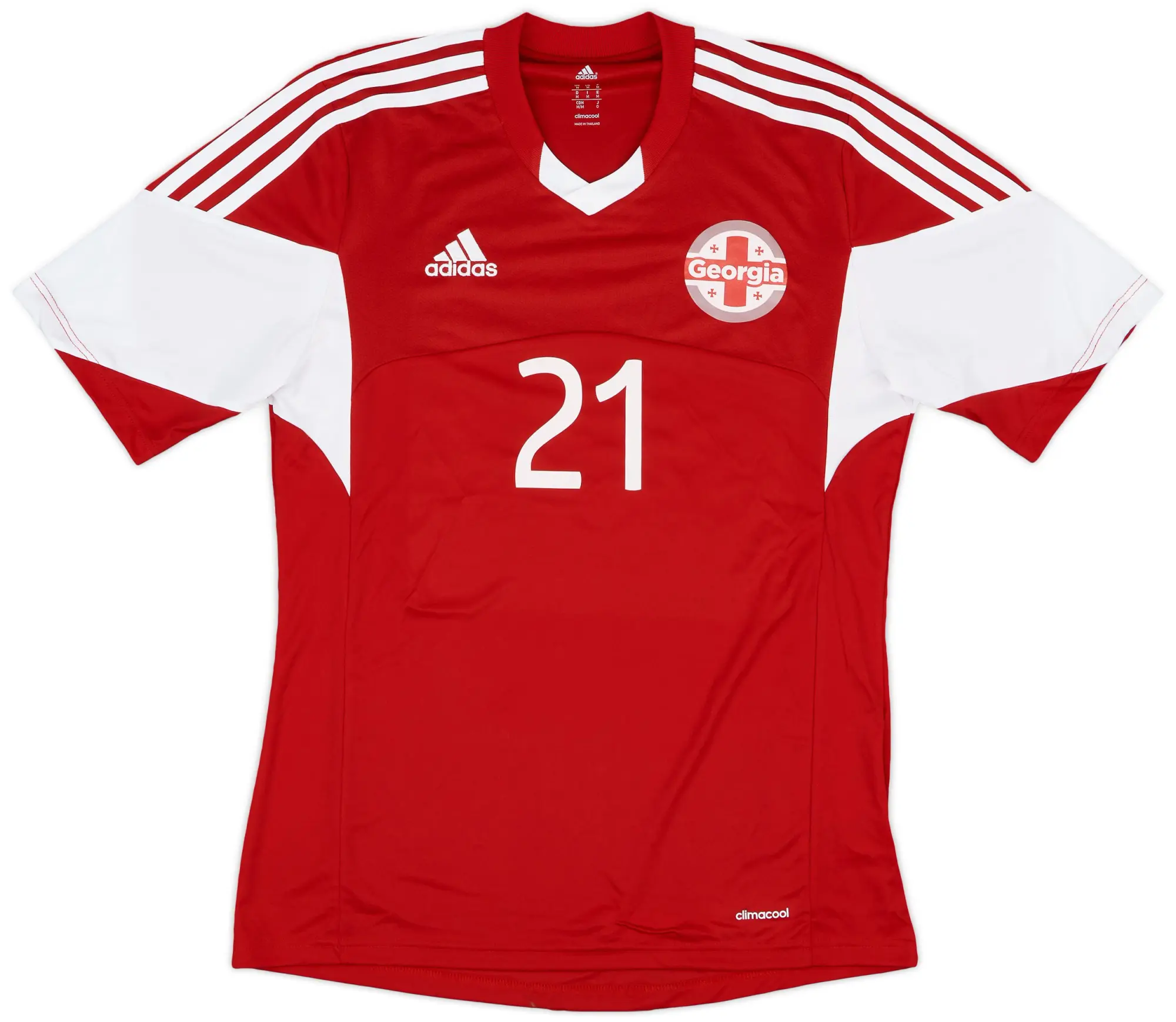 adidas 2014-16 Georgia Match Issue Away Shirt #21