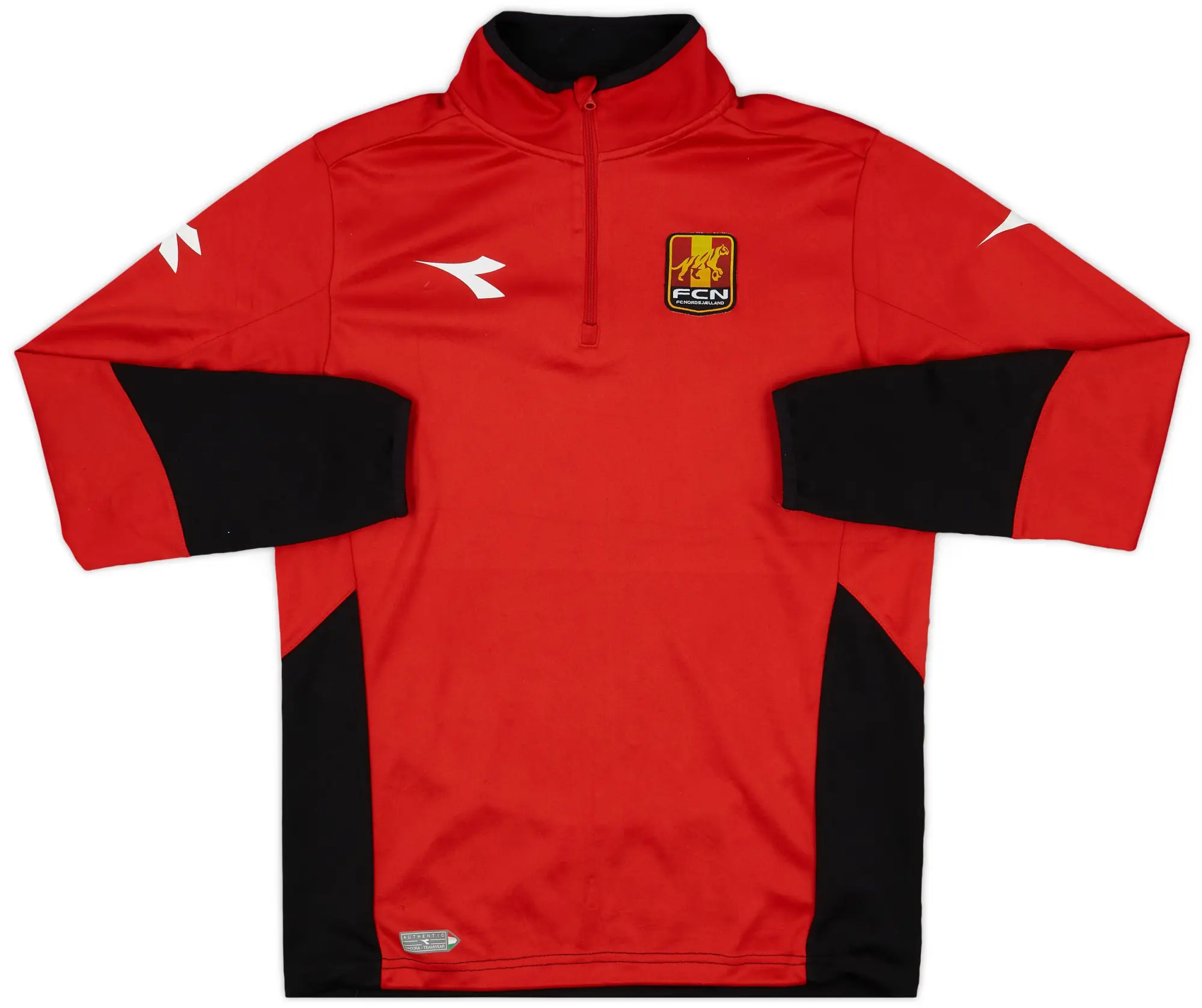 2018-19 FC Nordsjaelland Diadora 1/4 Zip Drill Top - 8/10 - (M)