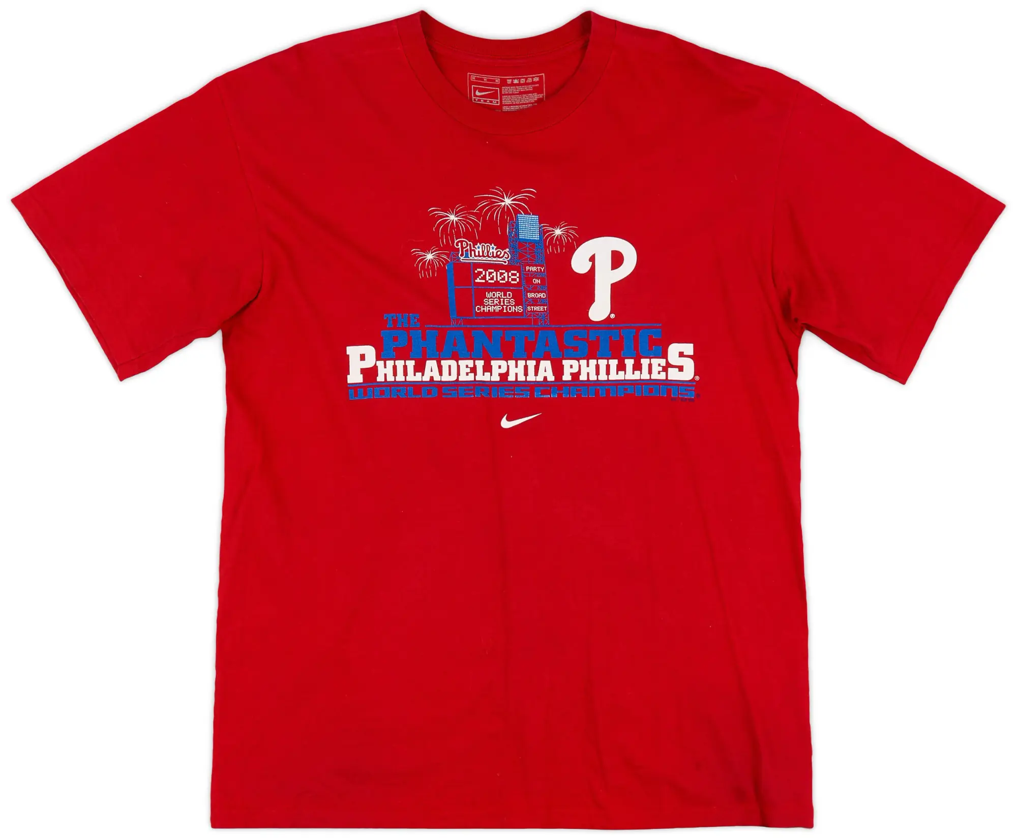 2008 Philadelphia Phillies World Series Champions Nike Tee - 7/10 - (M)