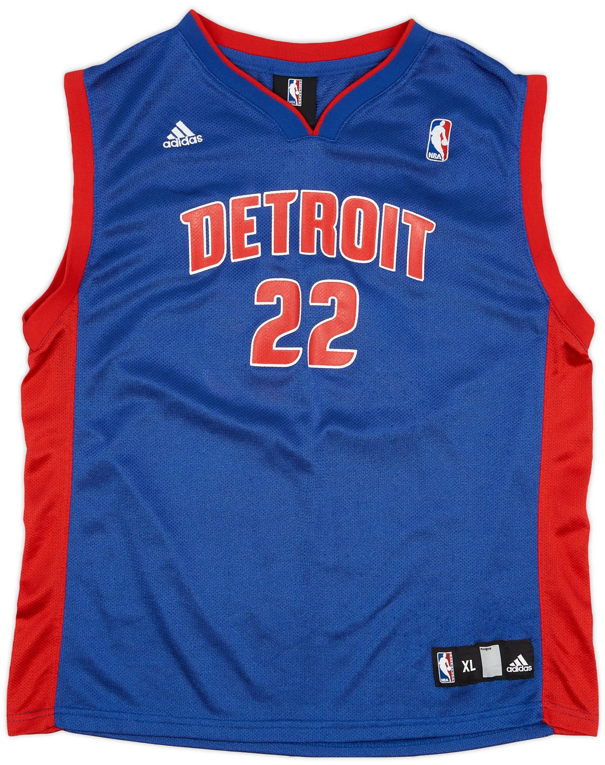 2006-10 Detroit Pistons Prince #22 adidas Away Jersey - 8/10 - (XL.Boys)