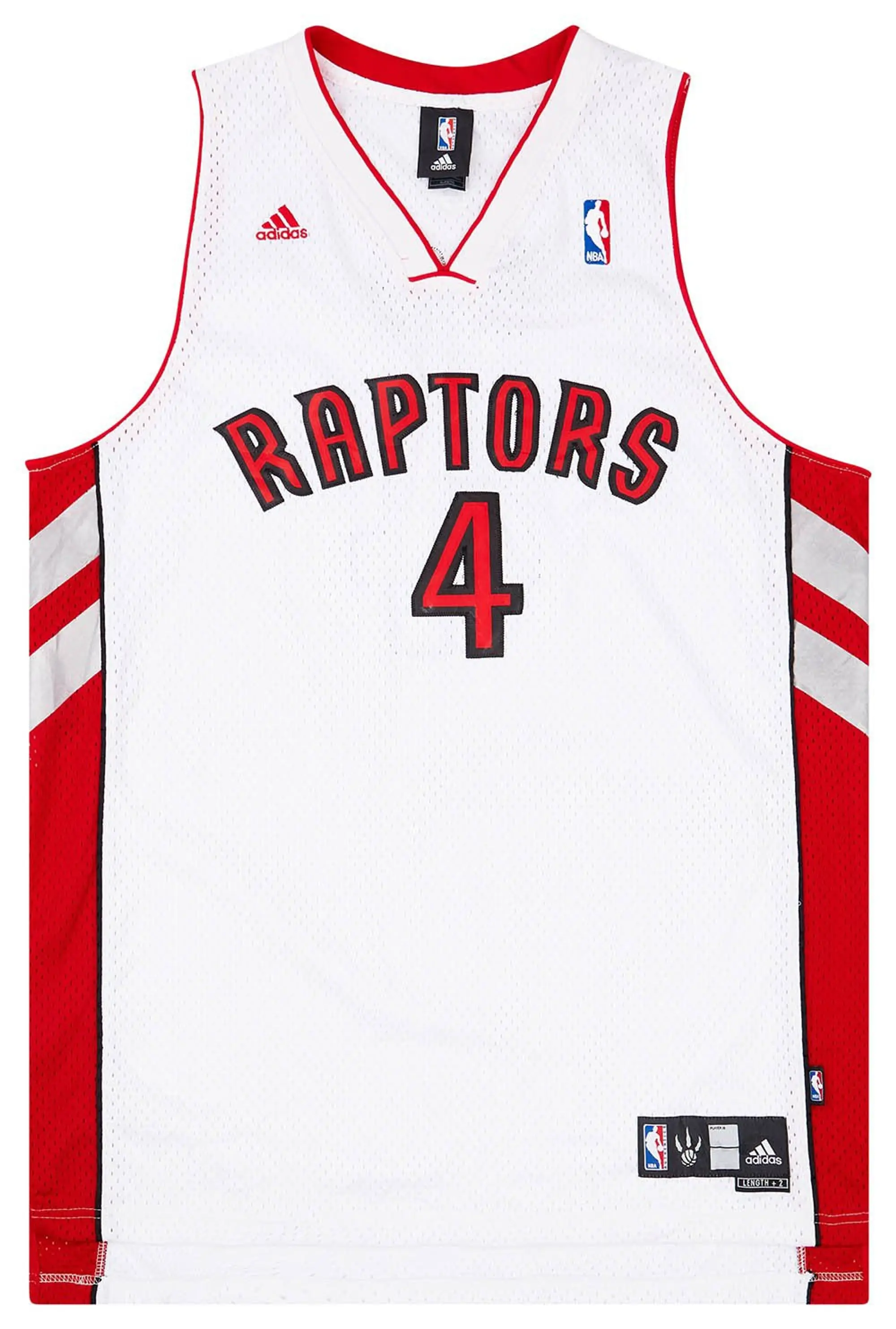 2006-10 Toronto Raptors Bosh #4 adidas Swingman Home Jersey (Excellent) XL