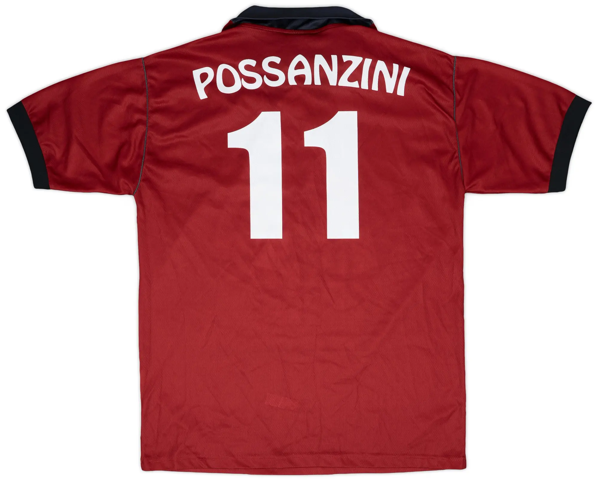 Asics 1998-99 Reggina Home Shirt Possanzini #11 - 9/10 - (XL)