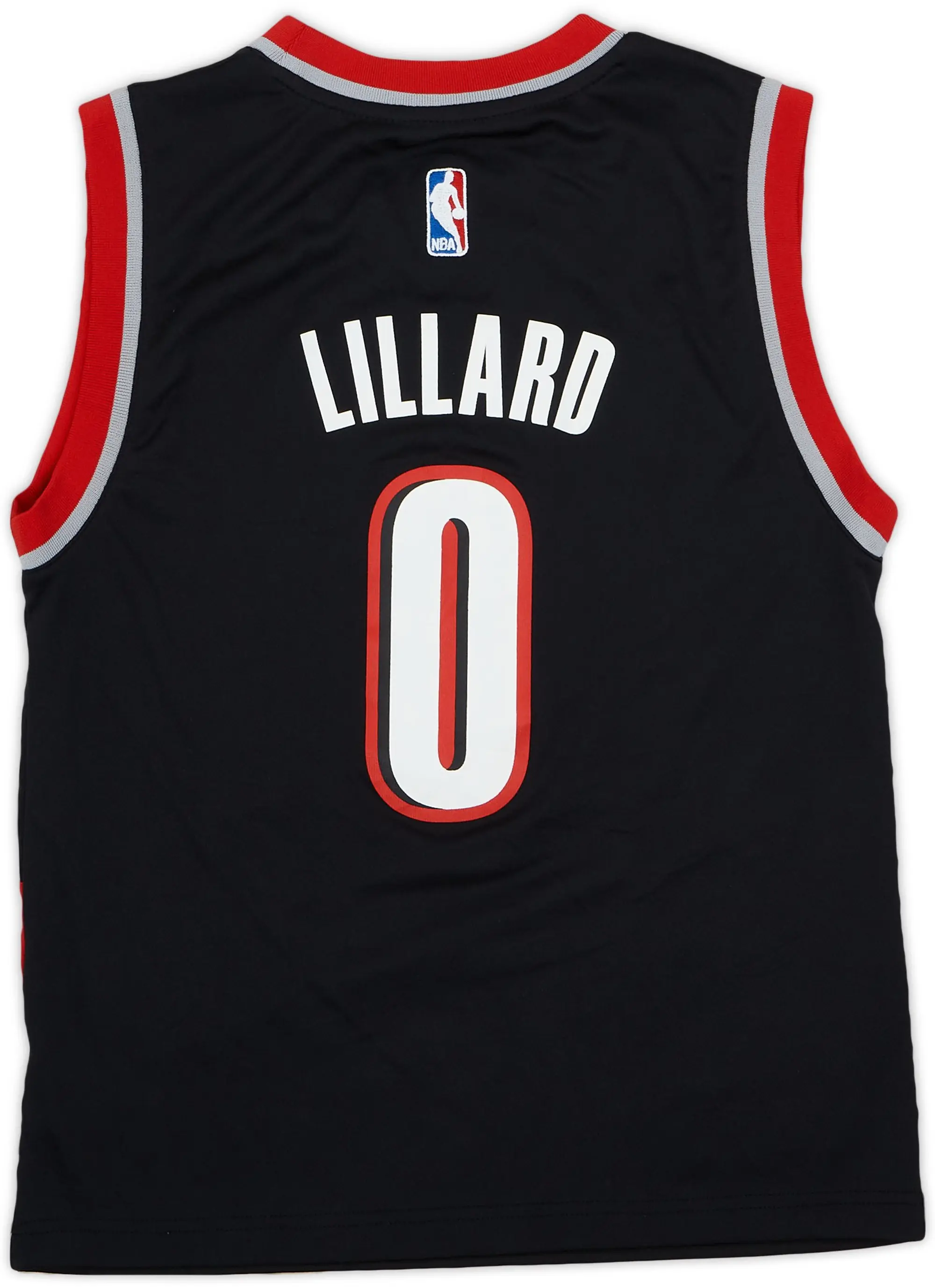 2014-17 Portland Trail Blazers Lillard #0 adidas Away Jersey - 6/10 - (M.Boys)