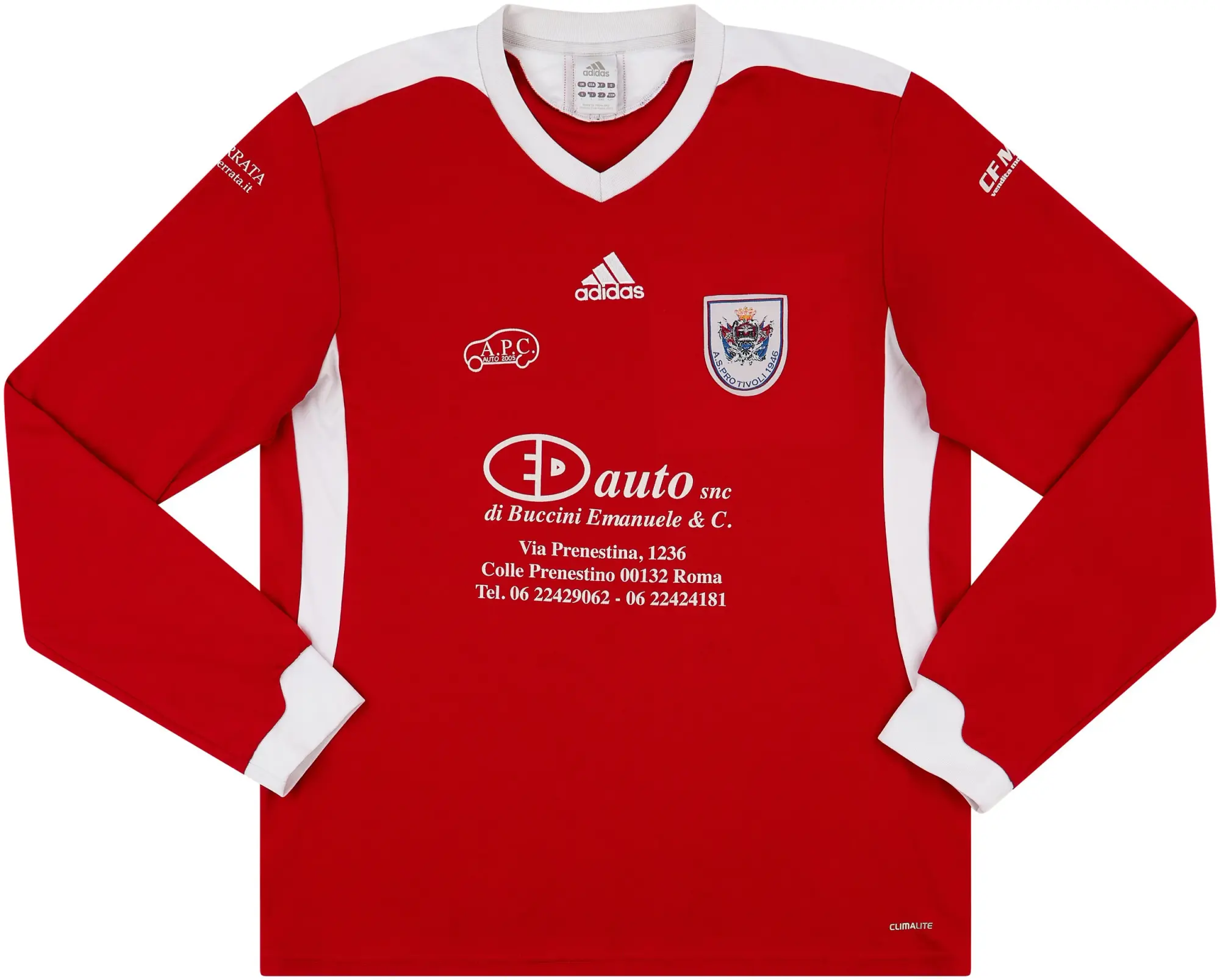 adidas 2009-10 Pro Tivoli Home L/S Shirt - 6/10 - (L)