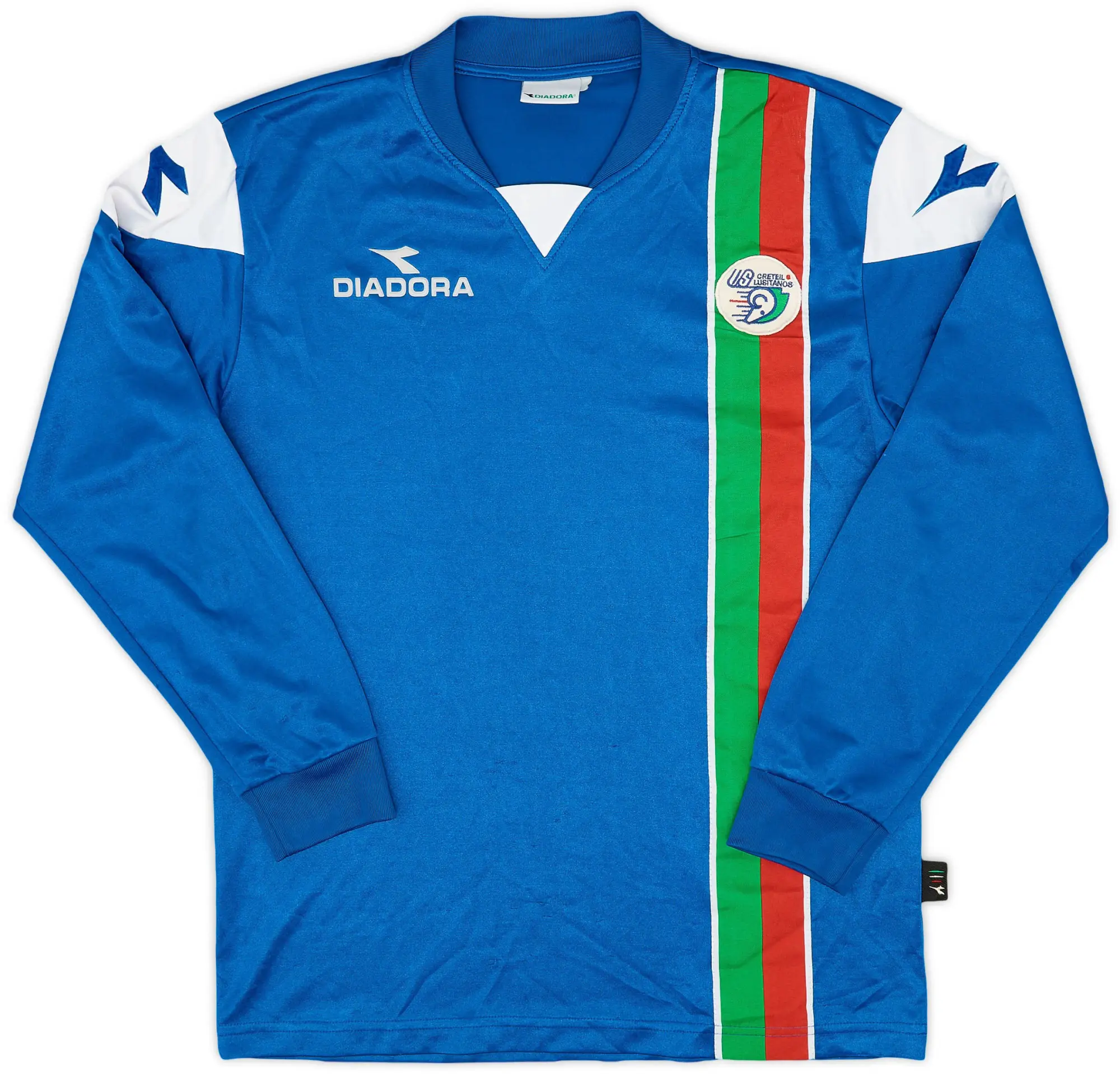 Diadora 2002-04 US Creteil Lusitanos Home L/S Shirt - 8/10 - (M)
