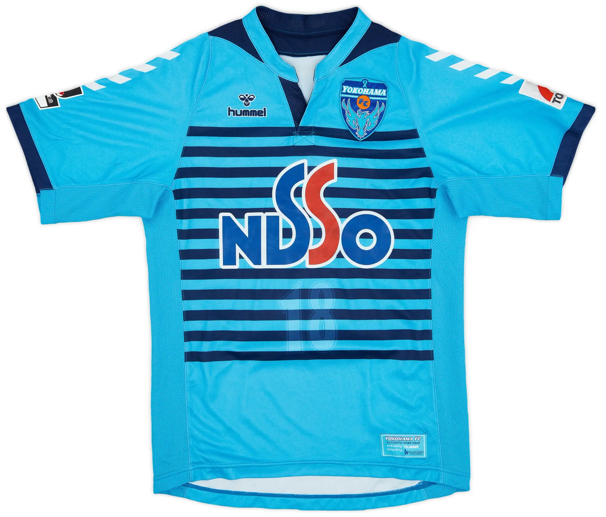 Hummel 2007-08 Yokohama FC Home Shirt Ono #18 - 4/10 - (S)