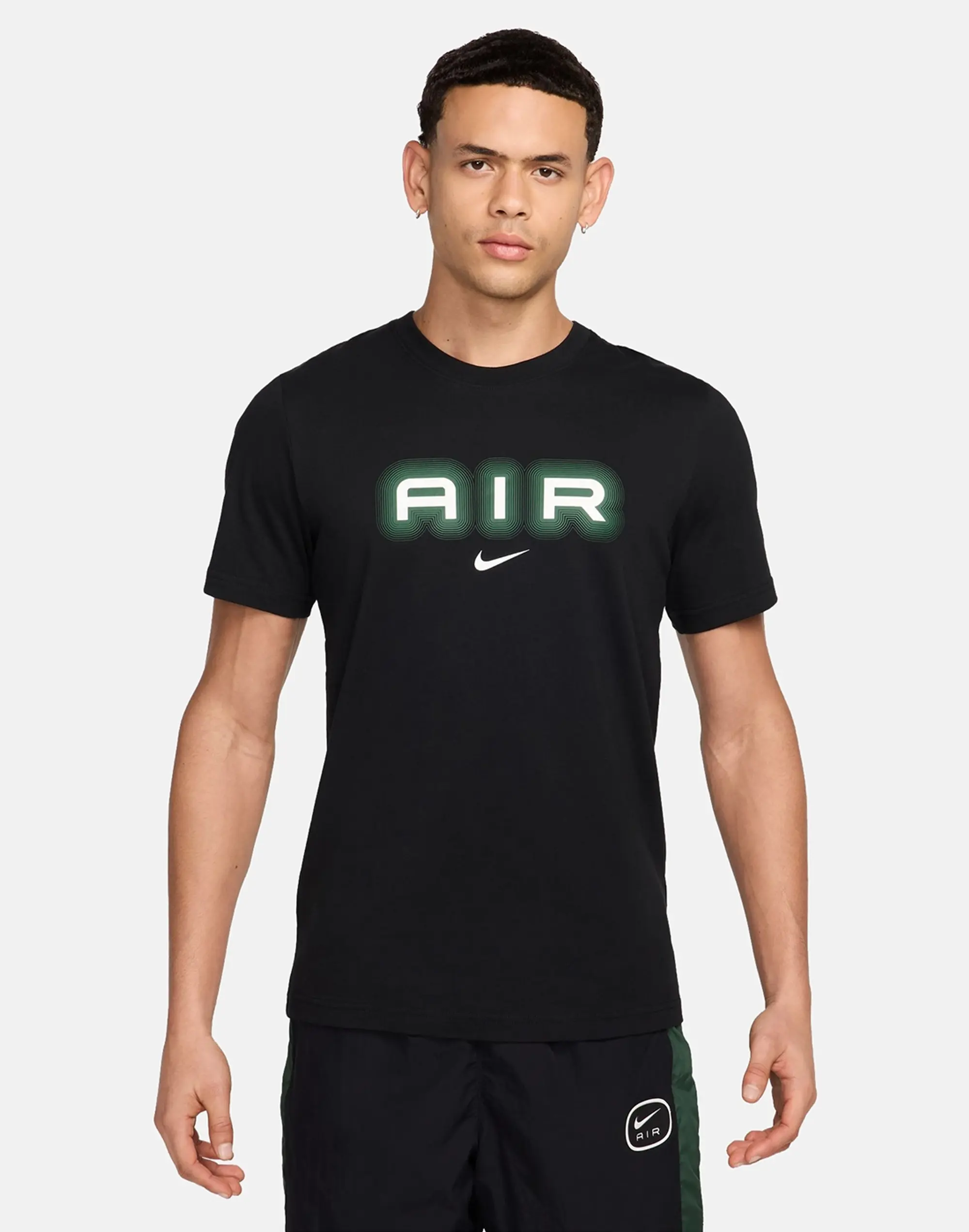 Men's Nike Swoosh Air Graphic T-Shirt in Black