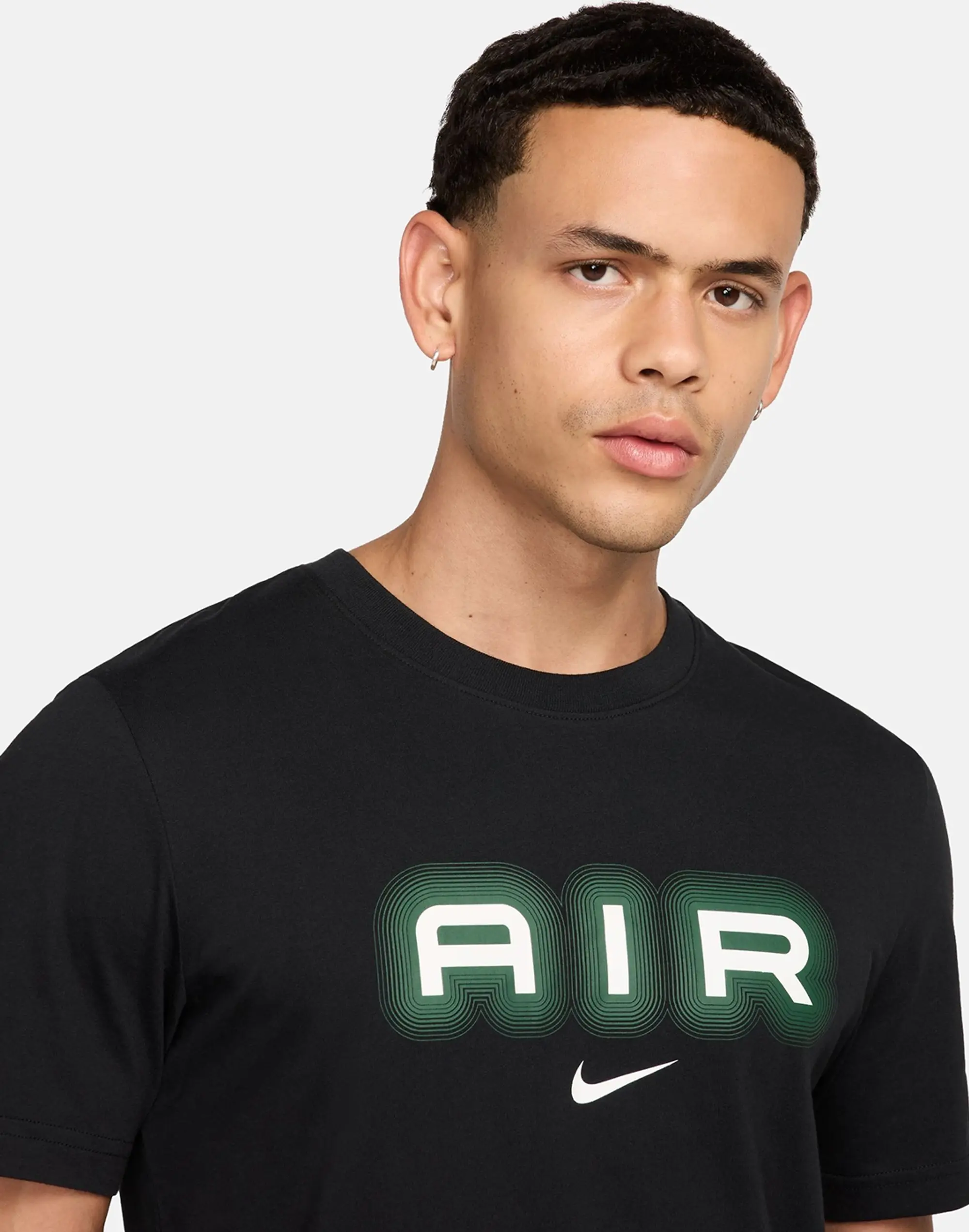 Men's Nike Swoosh Air Graphic T-Shirt in Black