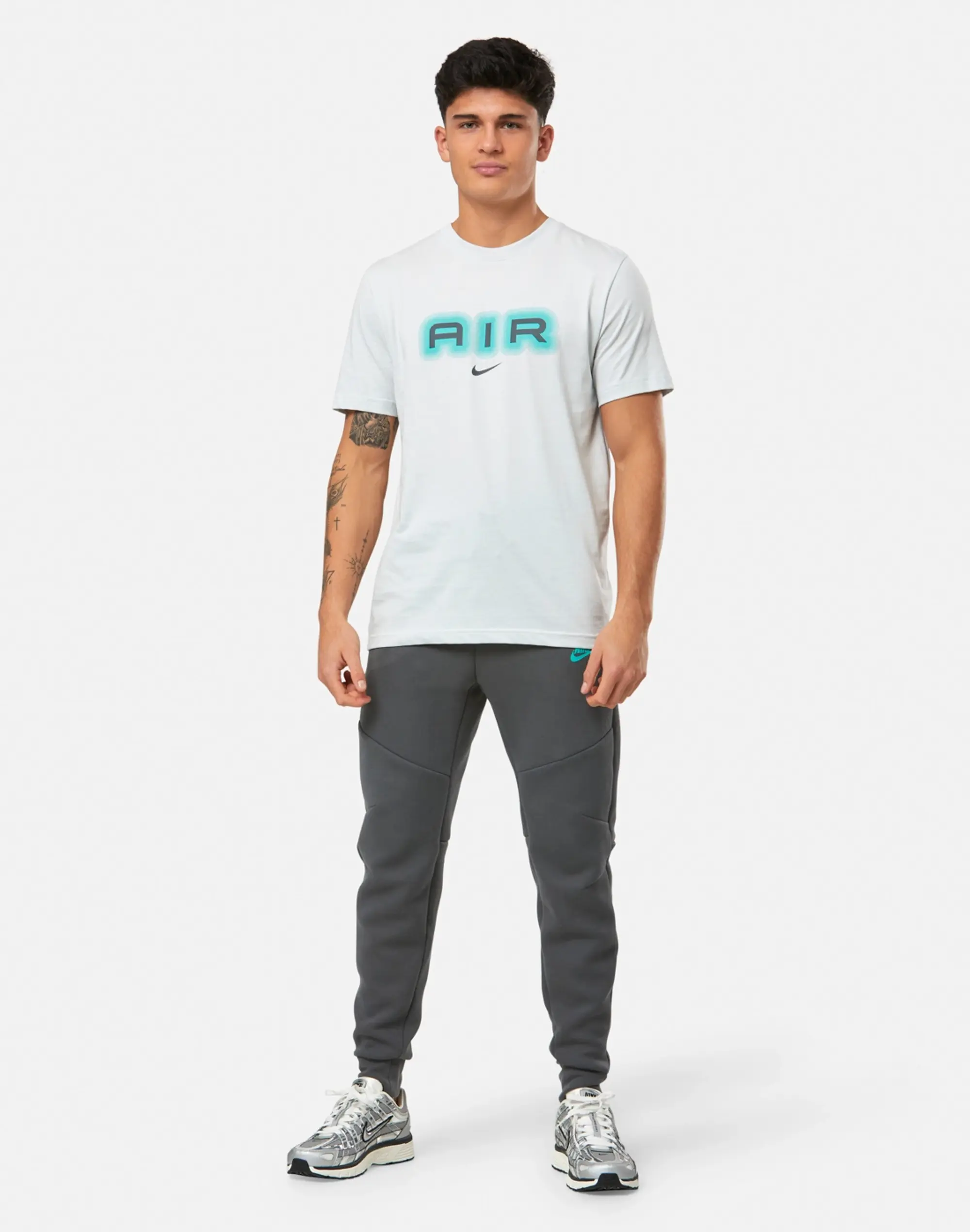 Men's Nike Swoosh Air Graphic T-Shirt in Grey