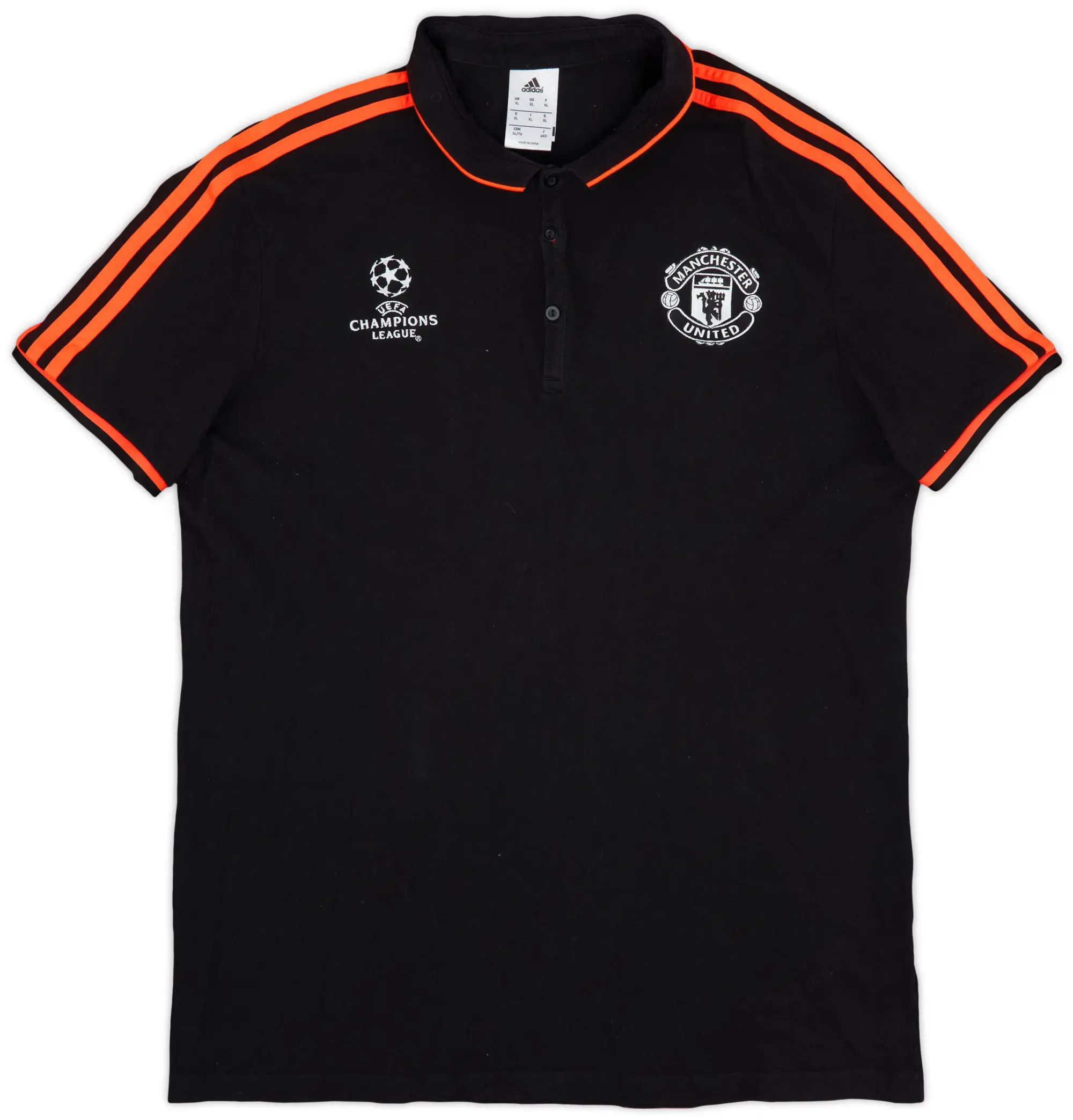 adidas 2015-16 Manchester United Champions League Polo Shirt - 9/10 - (XL)