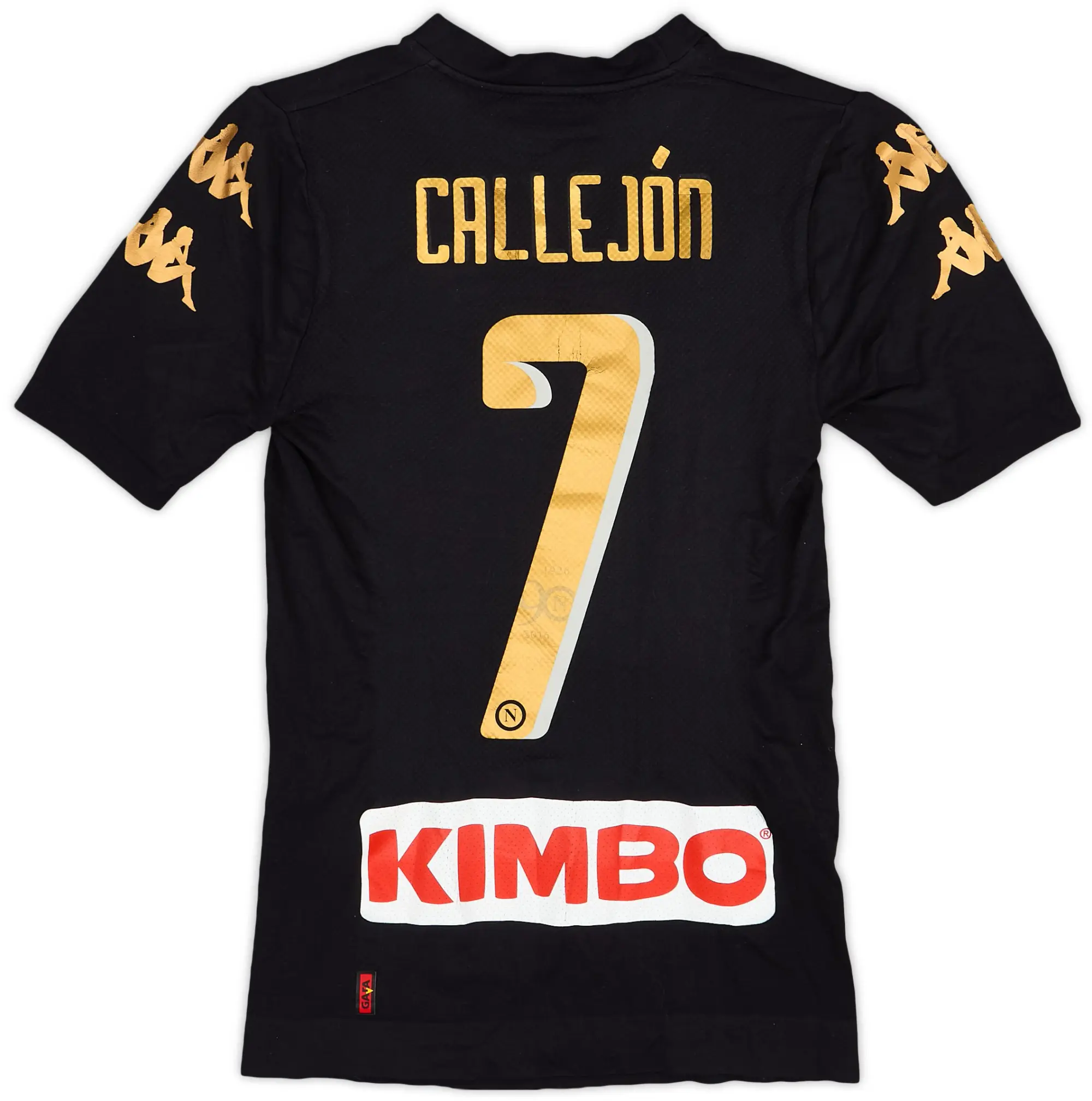 Kappa 2016-17 Napoli Authentic Third Shirt Callejon #7 - 6/10 - (XS/S)