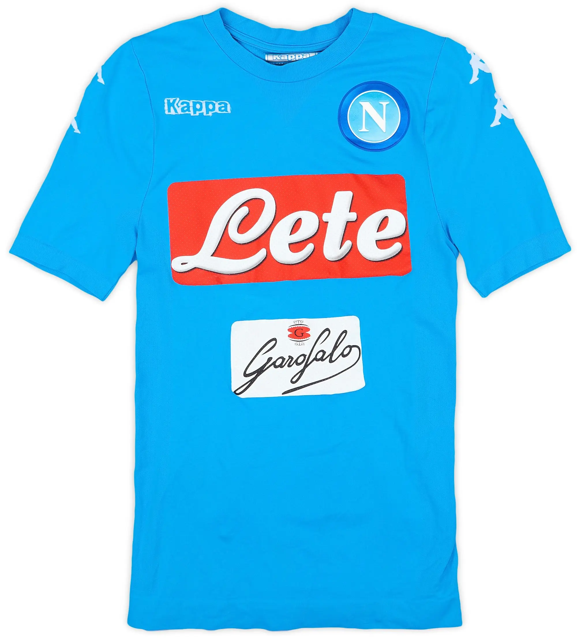 Kappa 2016-17 Napoli Authentic Home Shirt - 9/10 - (XS/S)