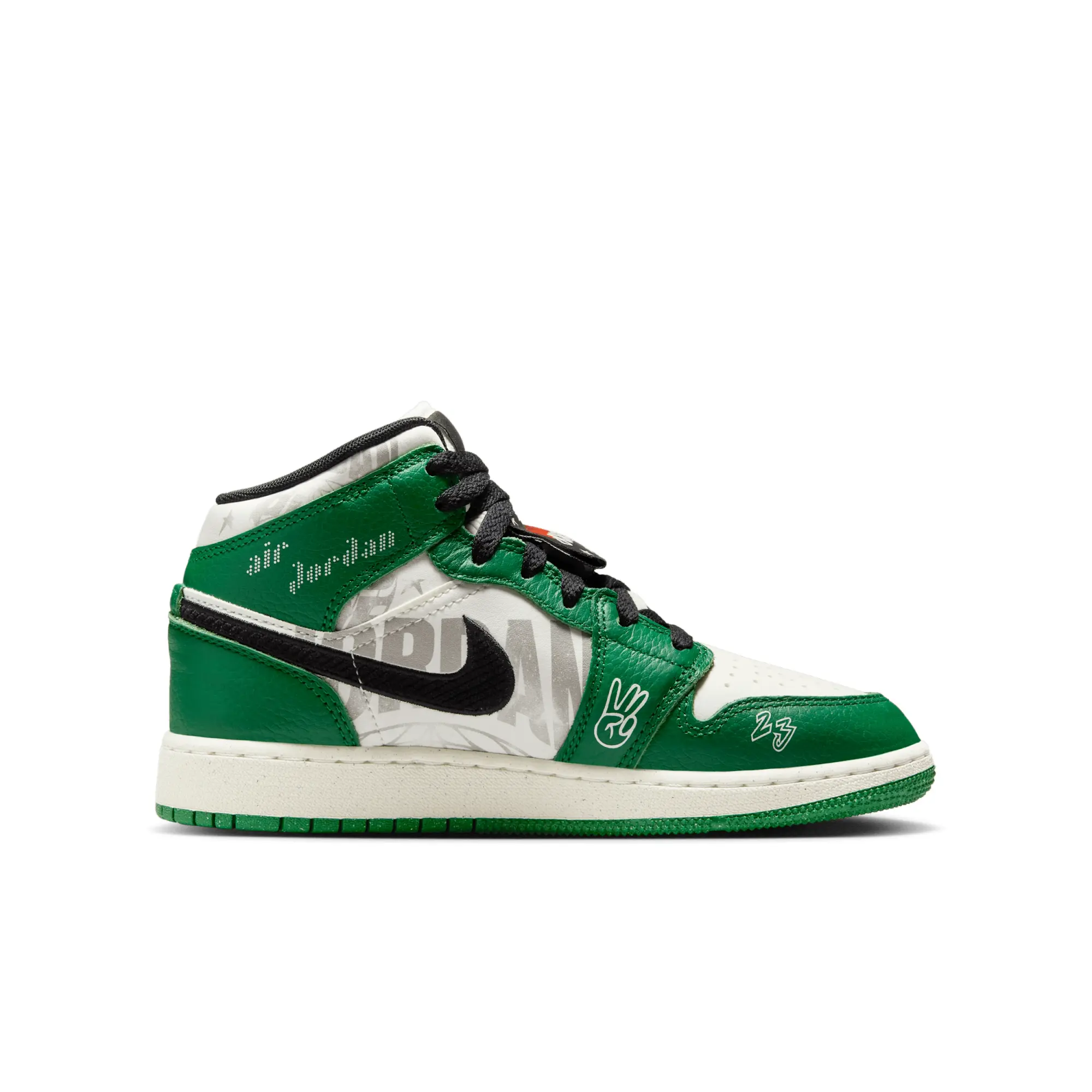 Nike Jordan Nike Air Jordan 1 Mid SE Older Kids' Shoes - Green