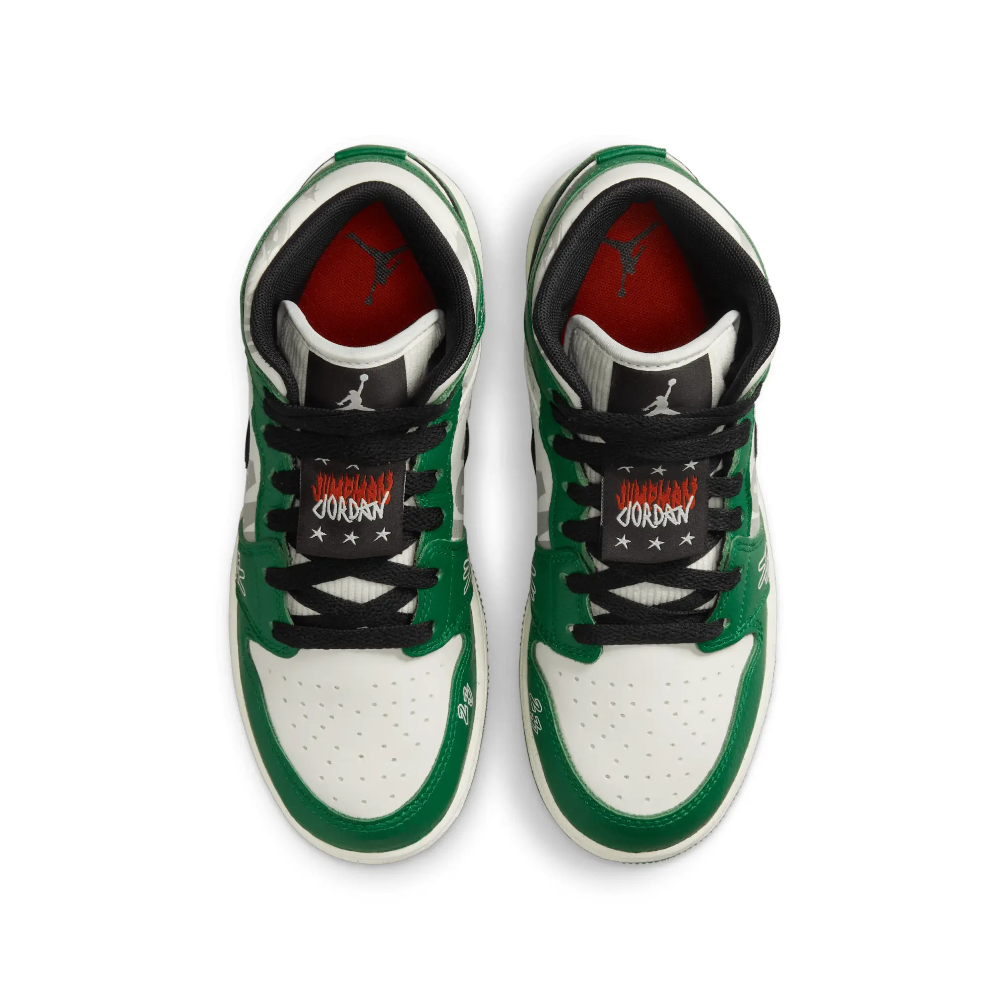 Nike Jordan Nike Air Jordan 1 Mid SE Older Kids' Shoes - Green