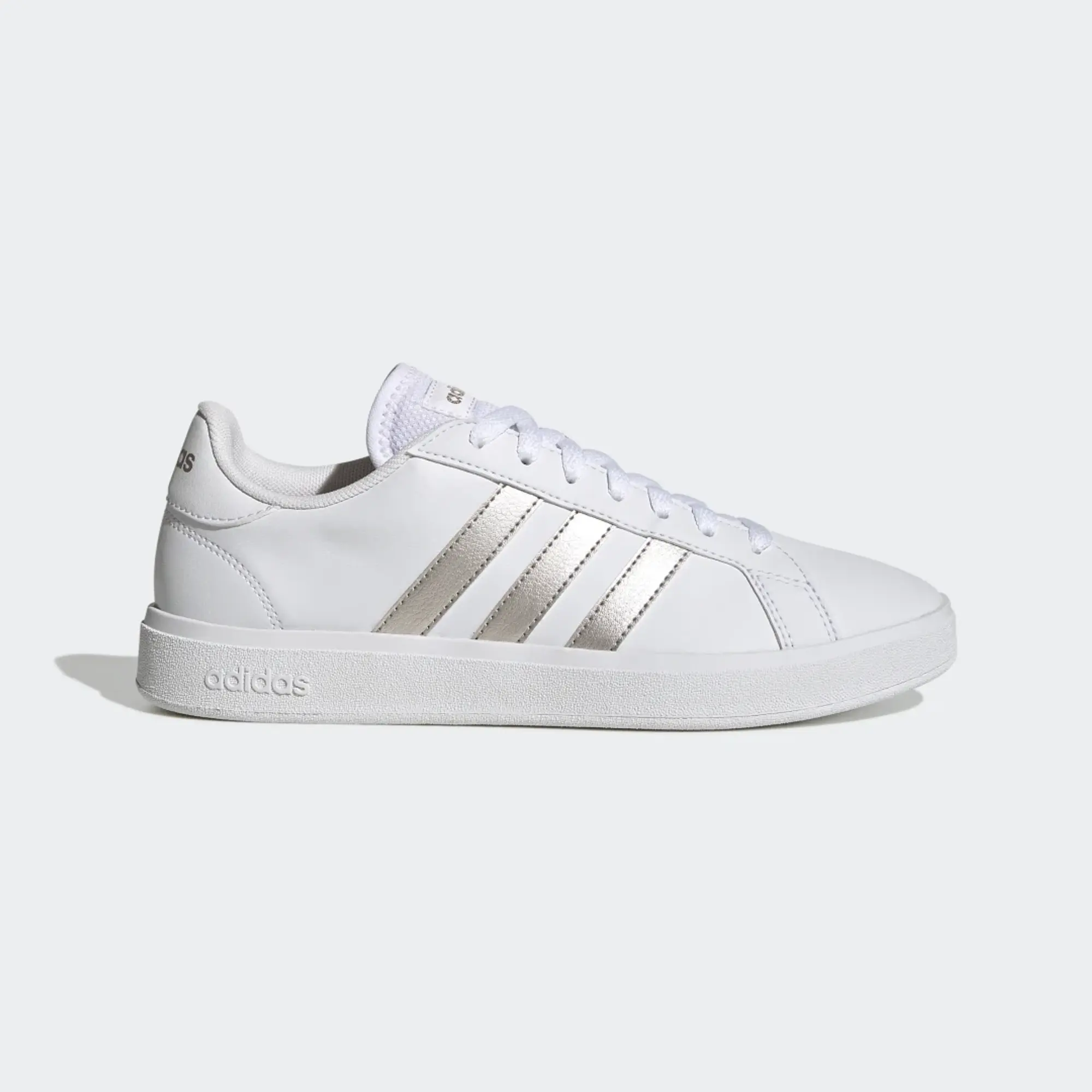 adidas Women's Walking Trainers. Court Base - White/Silver