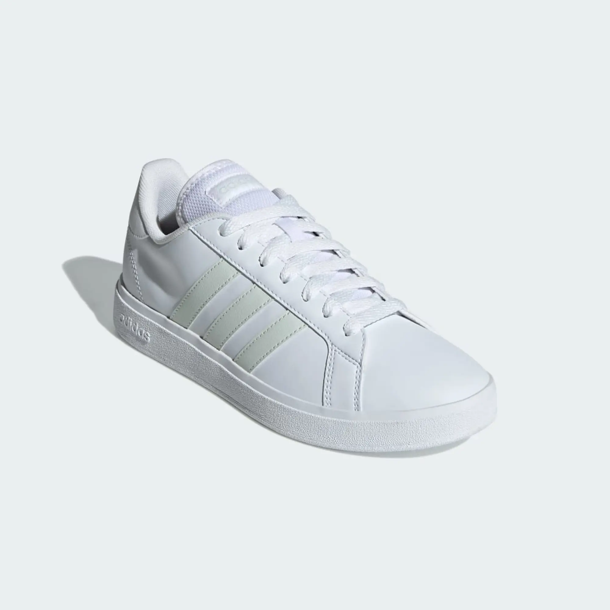 adidas Women's Walking Trainers. Court Base - White/Silver
