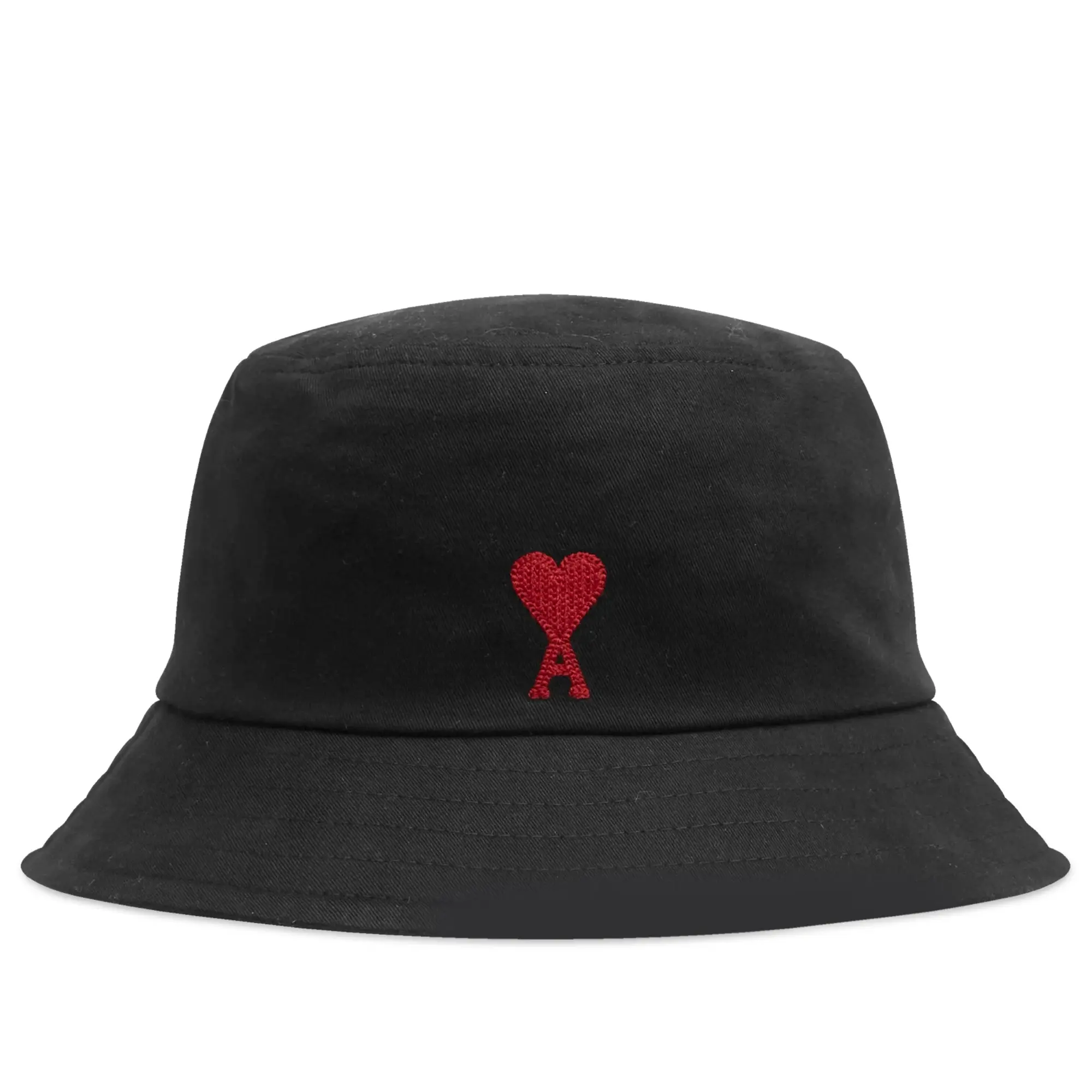AMI Paris Men's Red ADC Bucket Hat Black