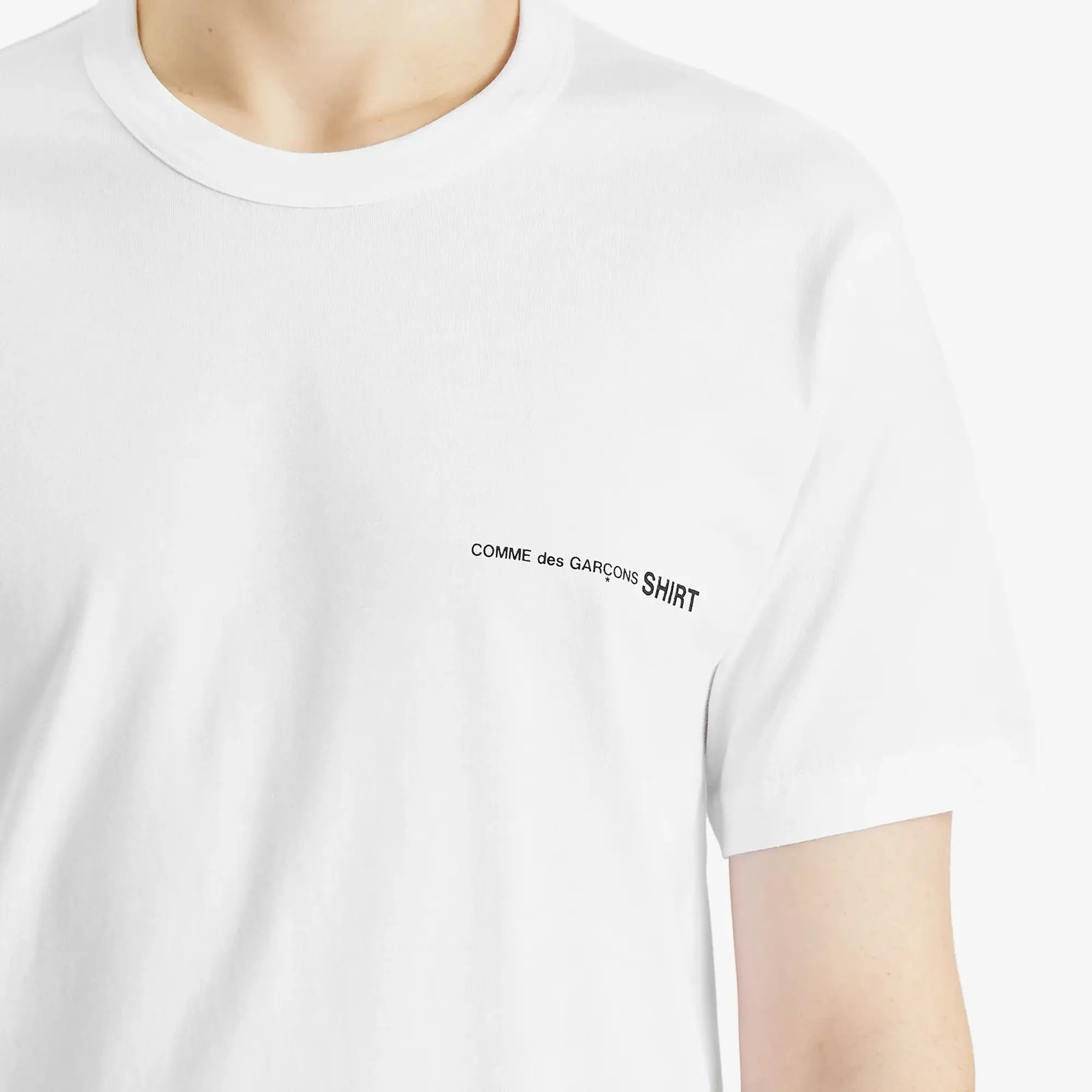 T-Shirt Comme Des Garçons Shirt Knit T-Shirt White Xl