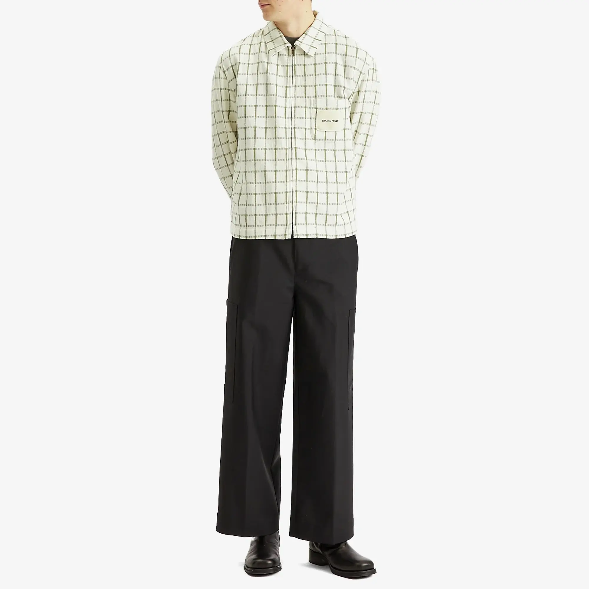 Bram's Fruit Men's Tea Cloth Shirt Jacket Green