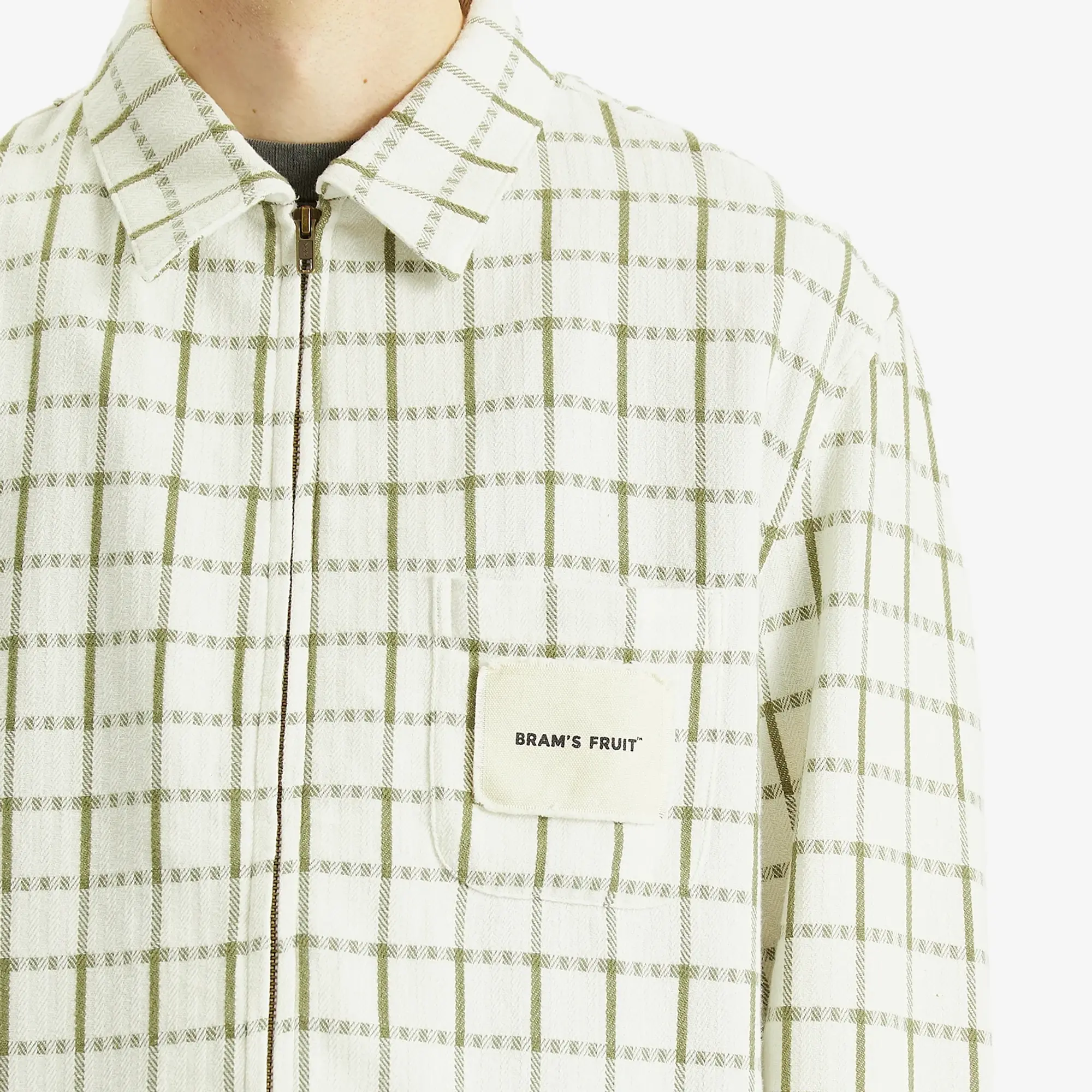 Bram's Fruit Men's Tea Cloth Shirt Jacket Green