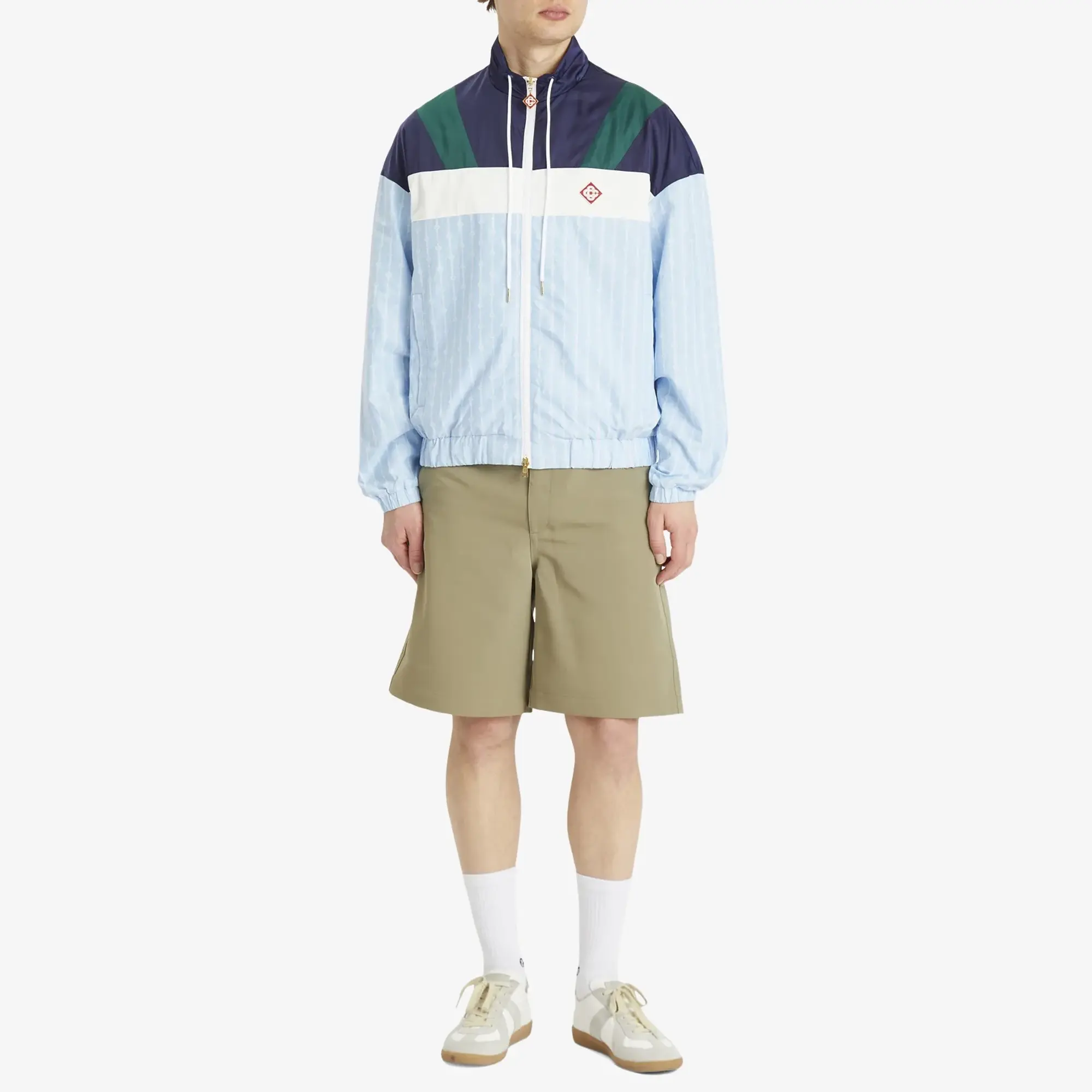 Casablanca Men's Nylon Track Jacket Pin Stripe