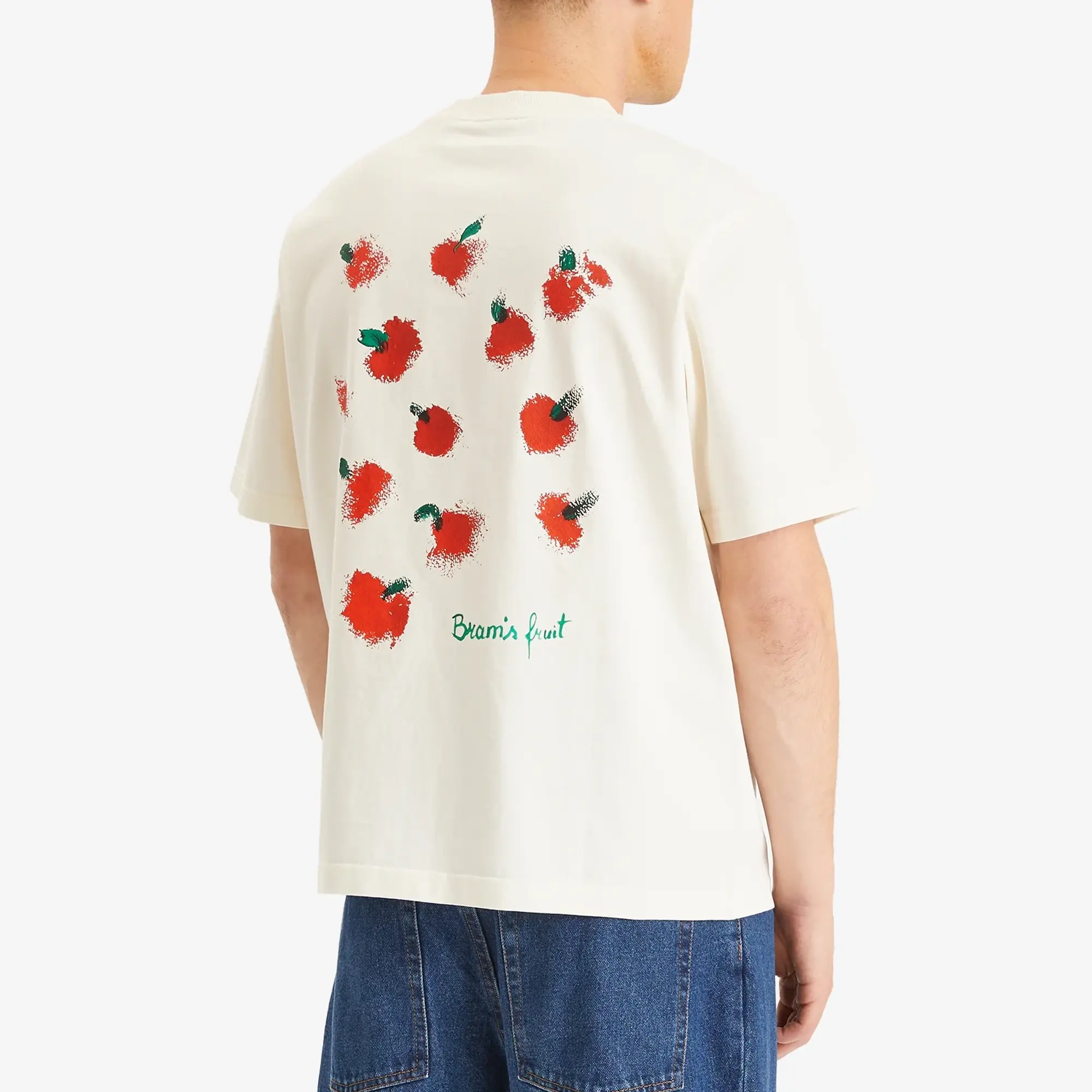 Bram's Fruit Men's Fruit Acrylic T-Shirt White